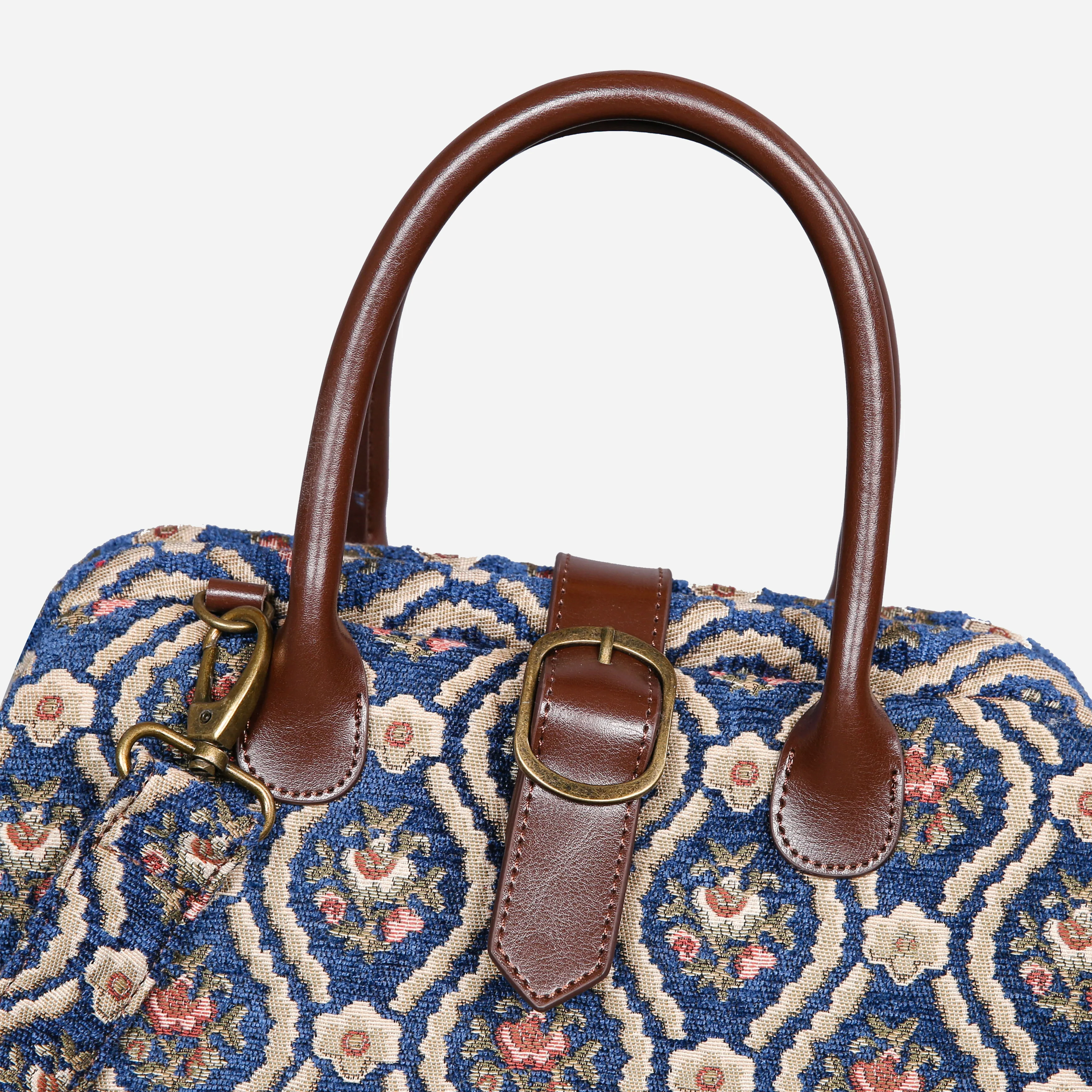 Traditional Blue Carpet Handbag Purse - Image 4