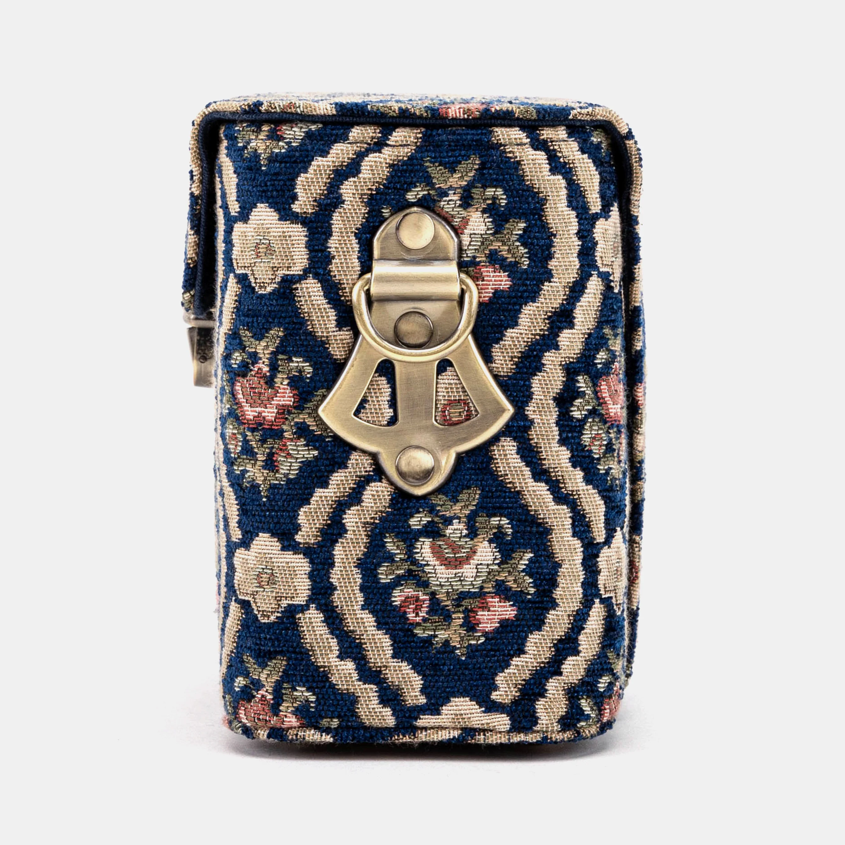 Traditional Blue Emma Small Train Case Crossbody - Image 6