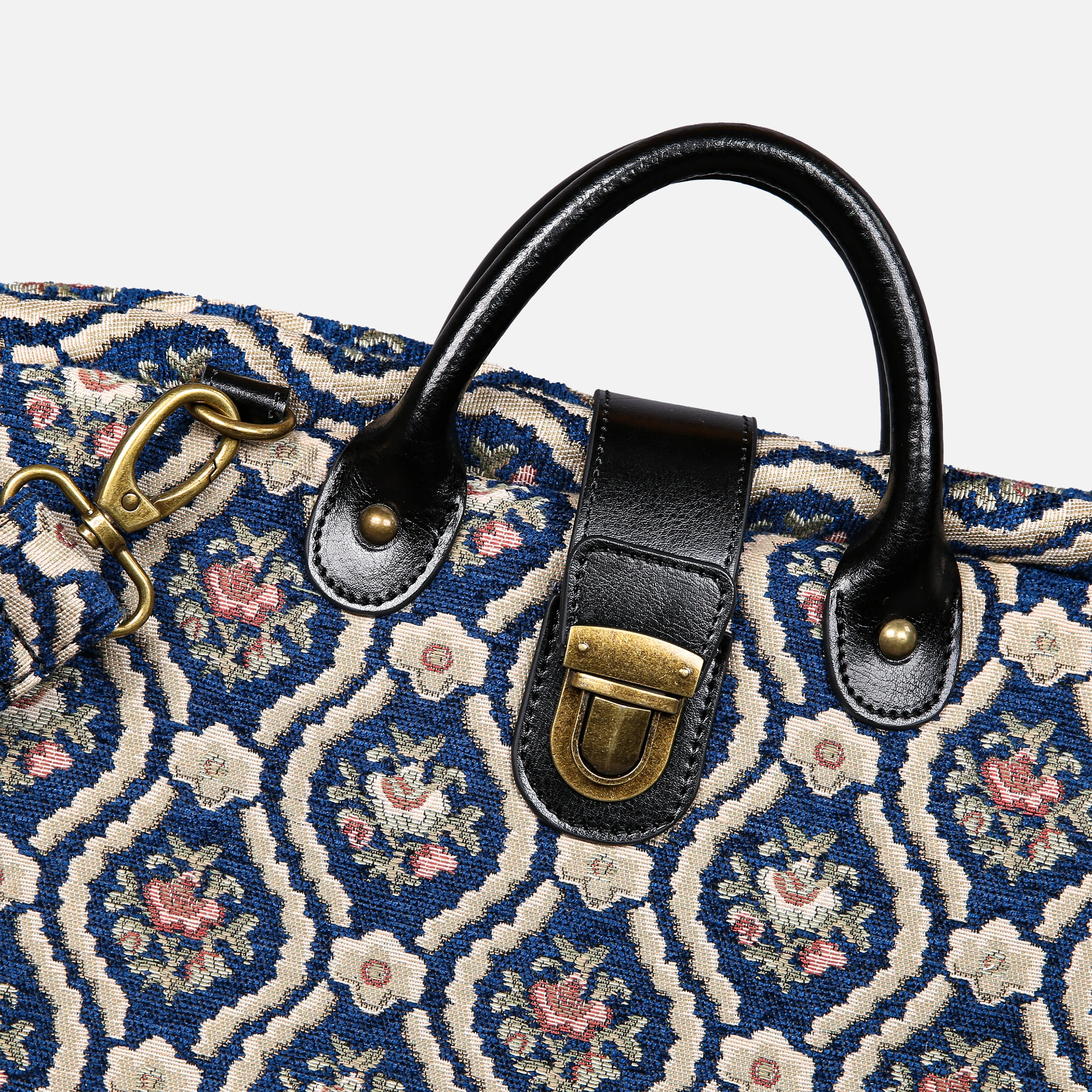 Traditional Blue Laptop Work Bag - Image 6