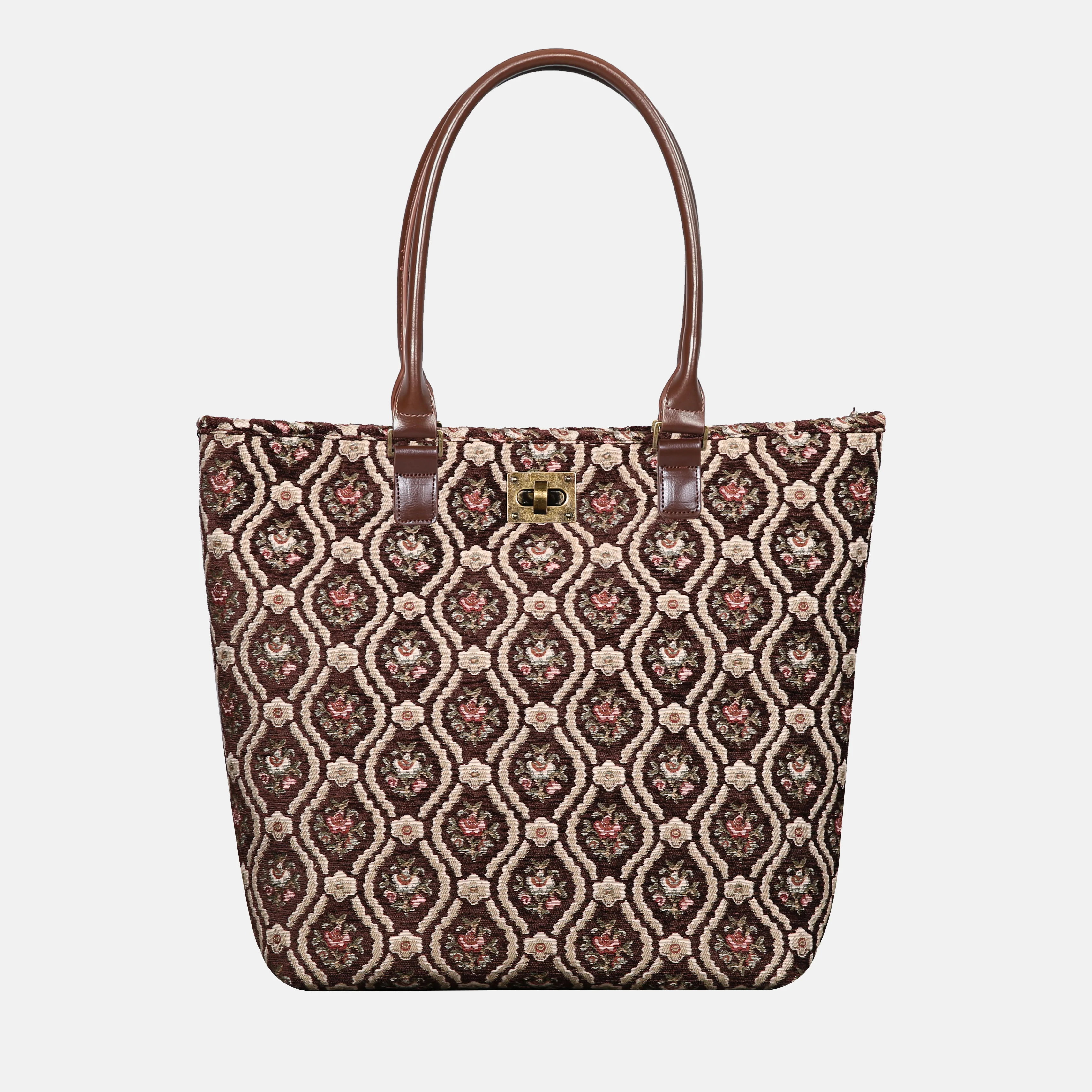 Traditional Coffee Carpet Tote Shopper