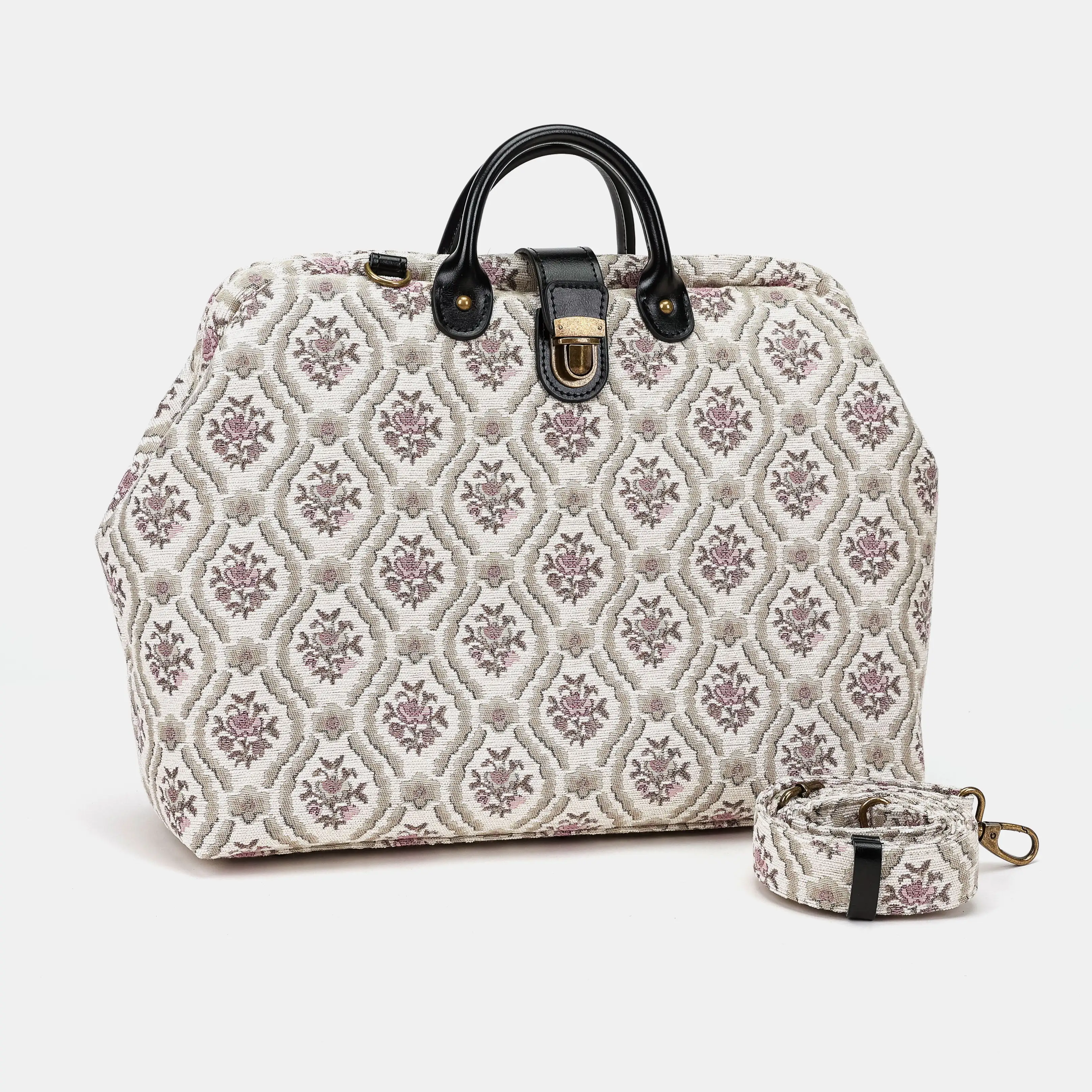 Traditional Cream Laptop Work Bag - Image 2