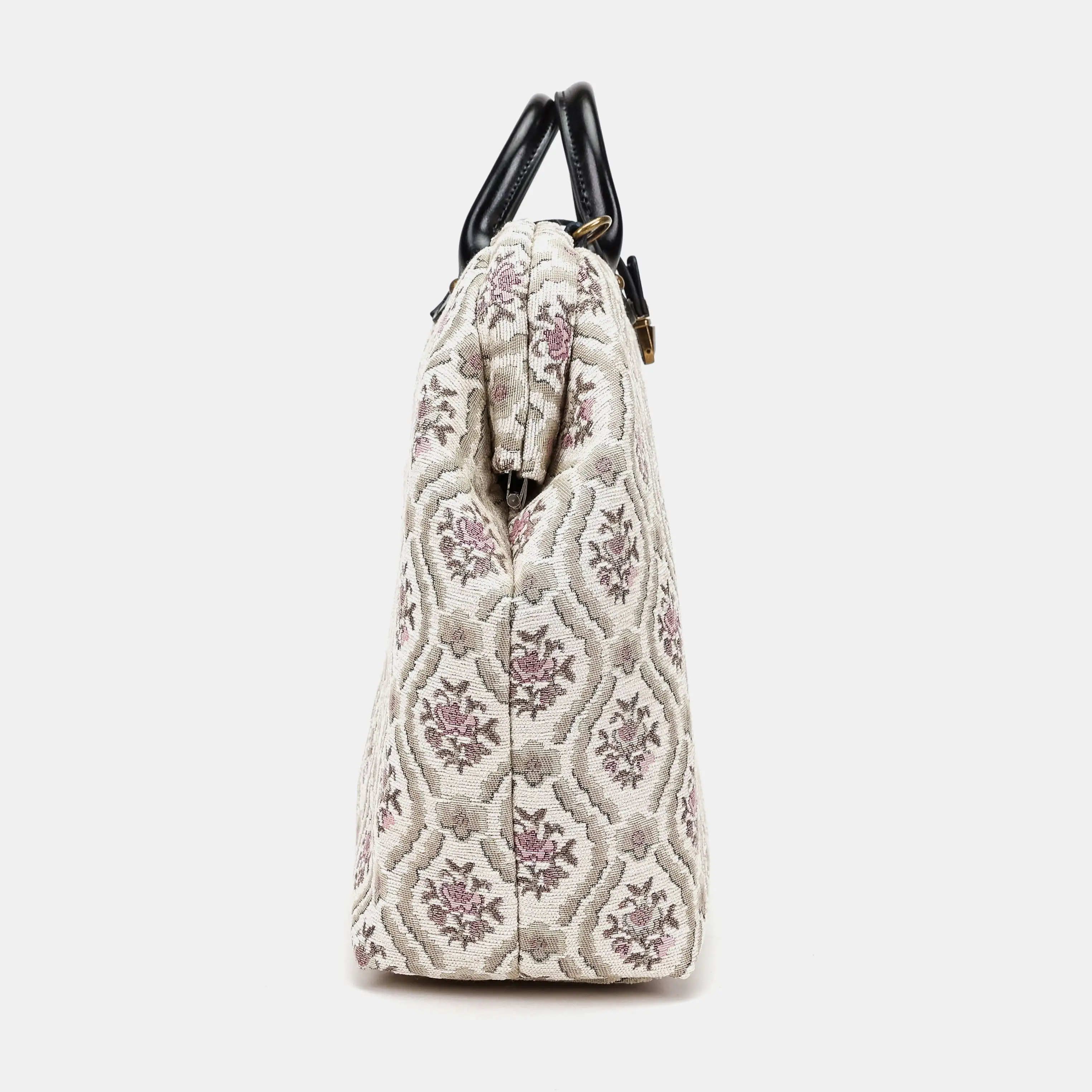 Traditional Cream Laptop Work Bag - Image 3