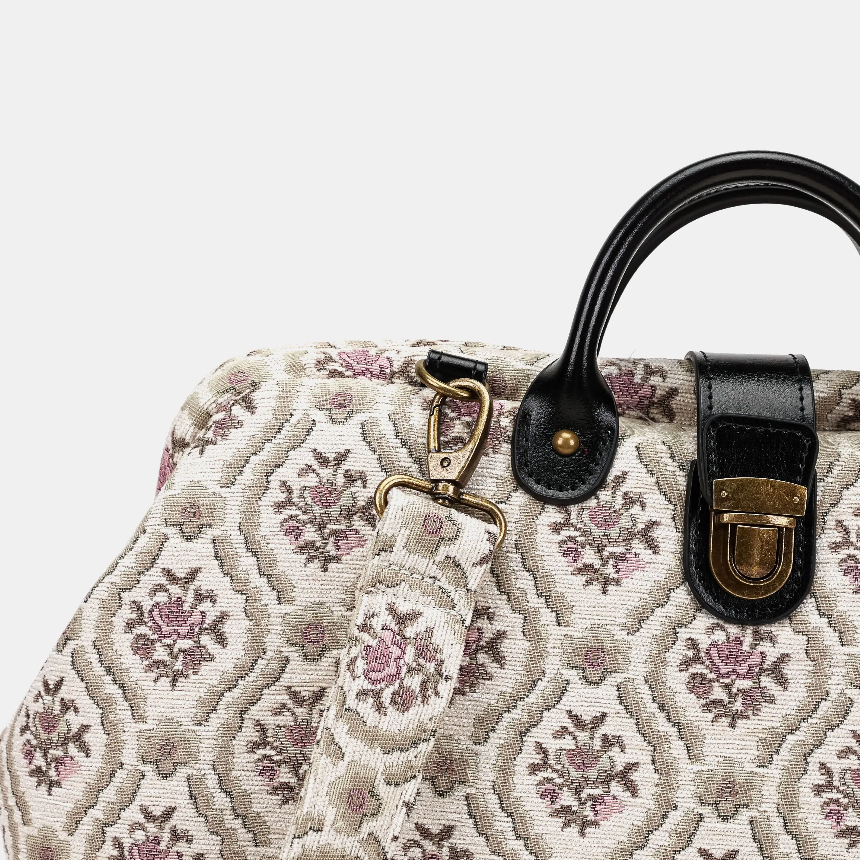 Traditional Cream Laptop Work Bag - Image 7