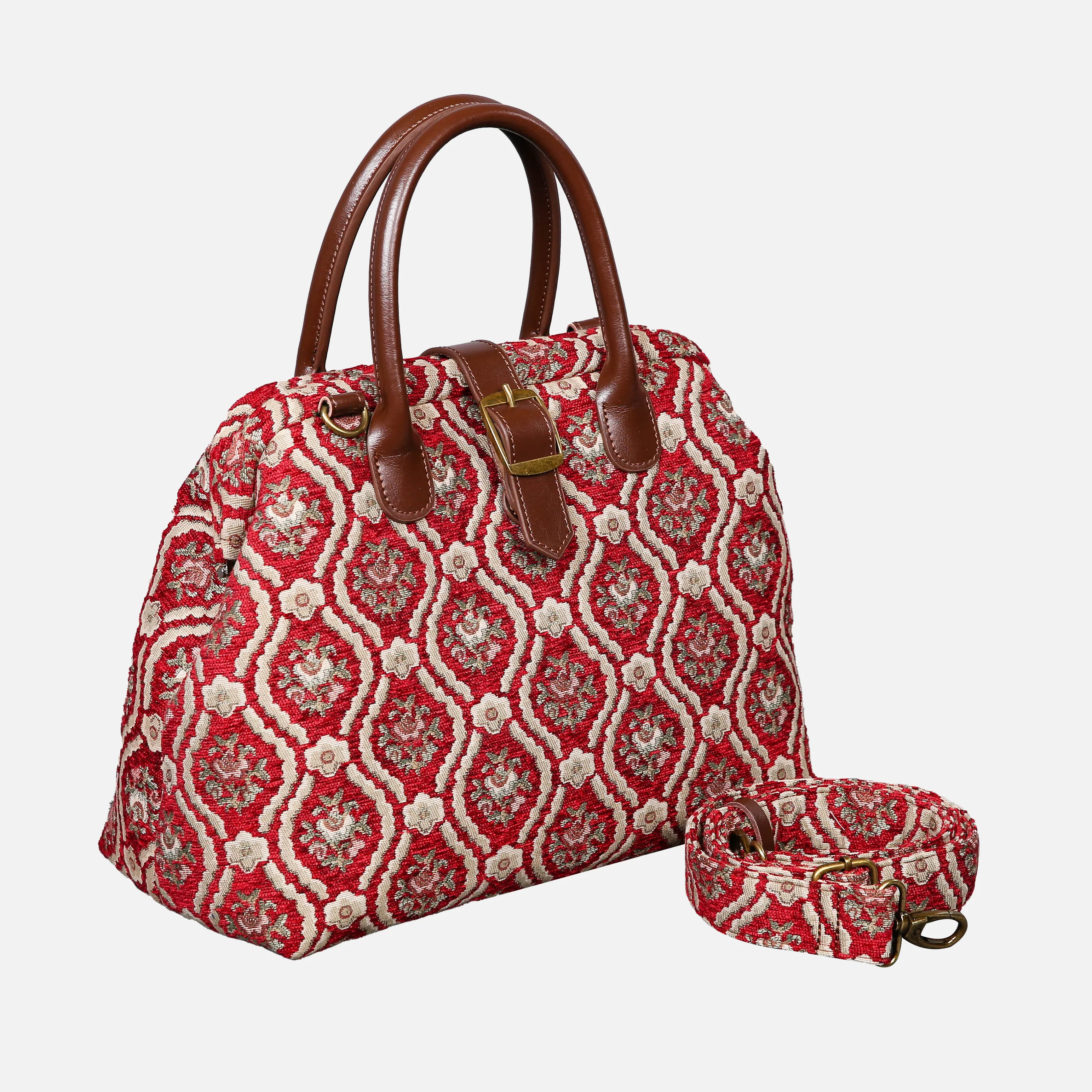 Traditional Red Carpet Handbag Purse - Image 2