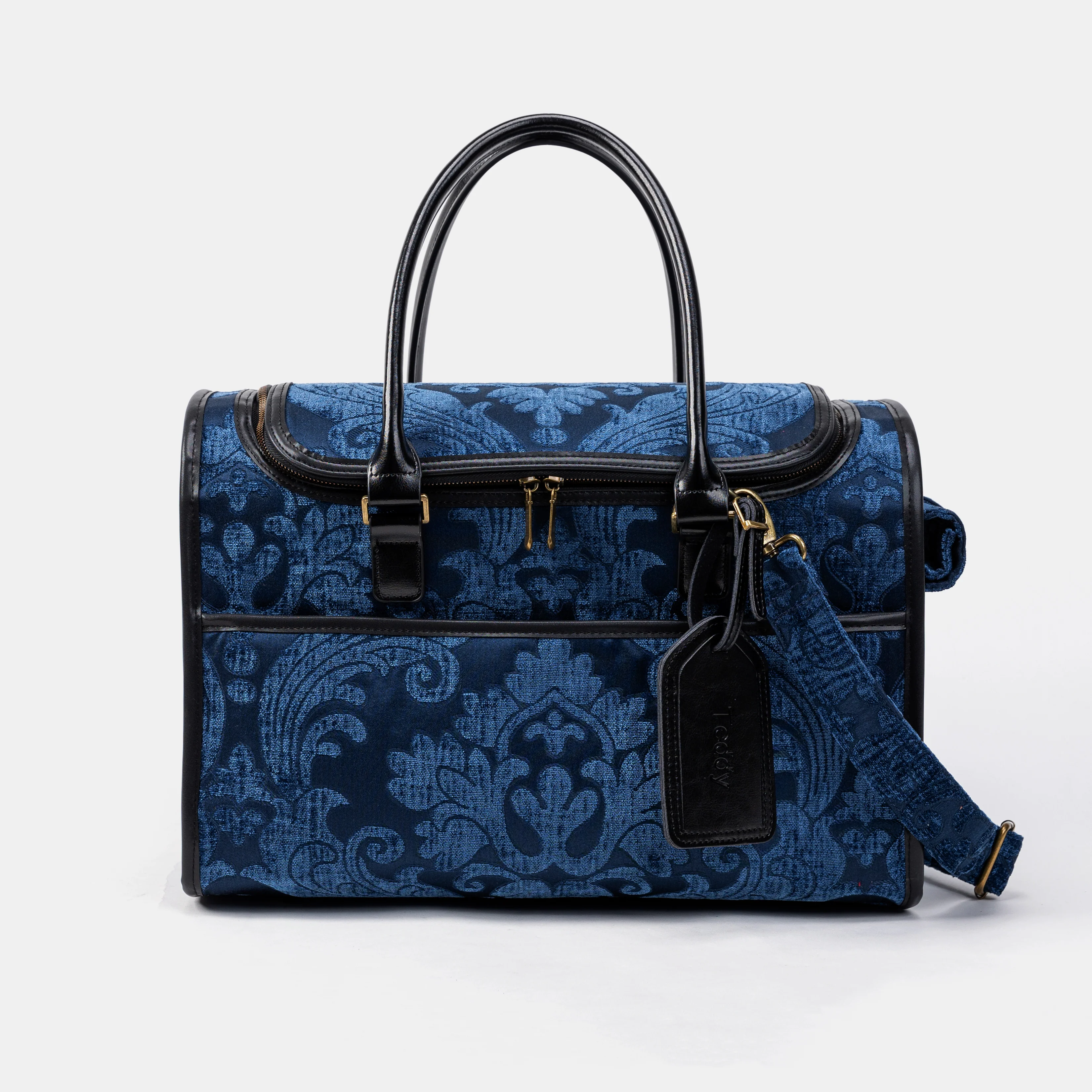Travel Dog Carrier Bag Queen Royal Blue - Image 3