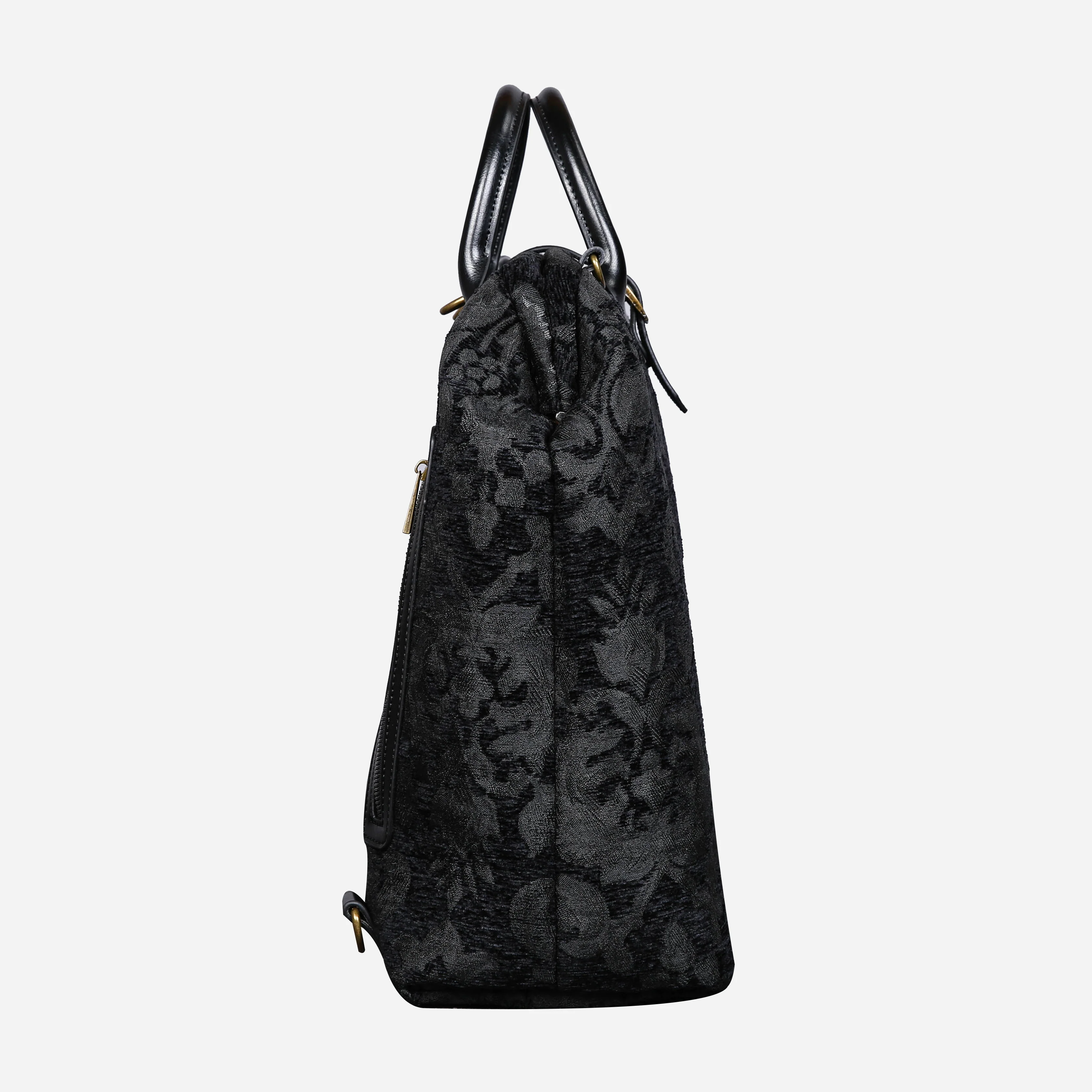 Victorian Blossom Black/Black Carpet Laptop Backpack - Image 6