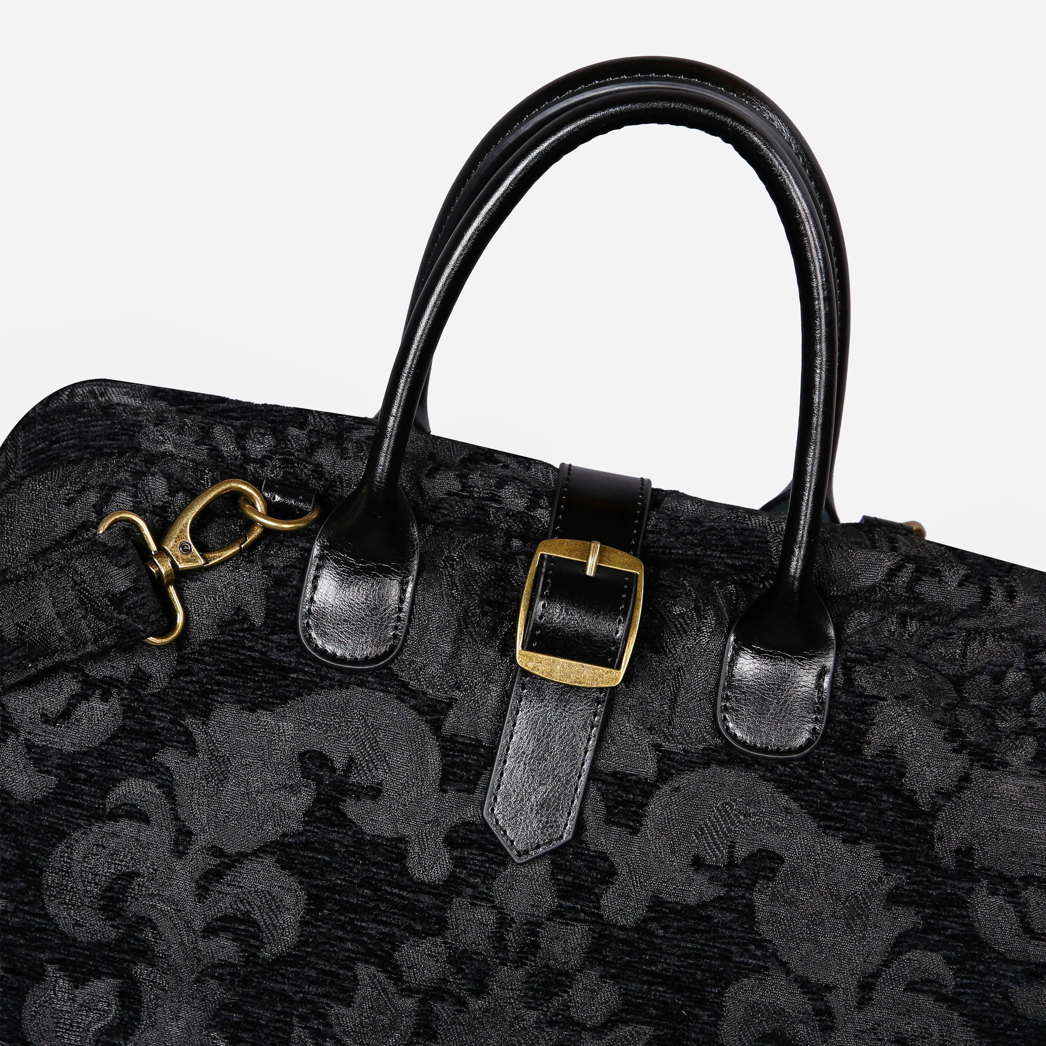 Victorian Blossom Black/Black Mary Poppins Weekender - Image 5