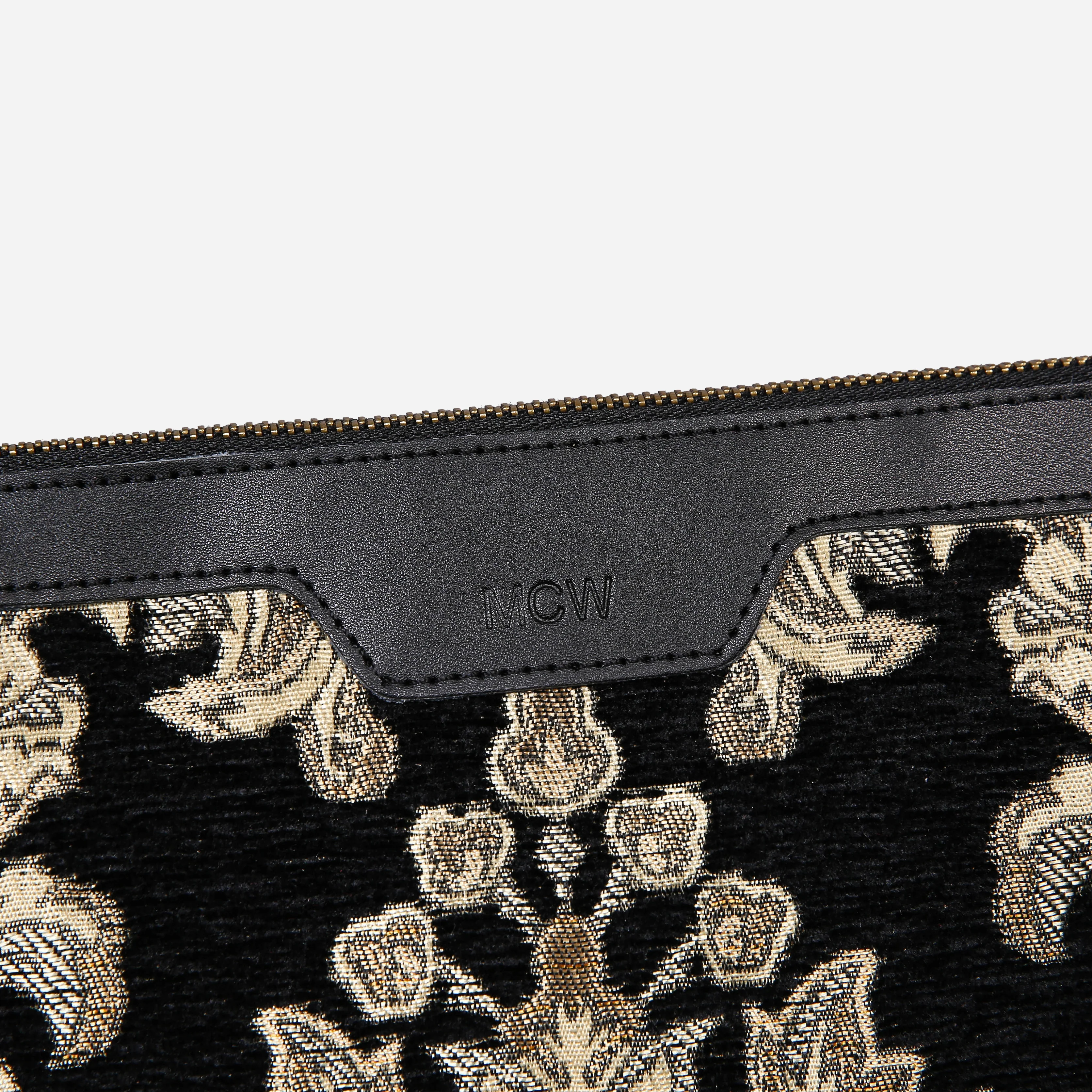 Victorian Blossom Black/Gold Carpet Makeup Bag - Image 3