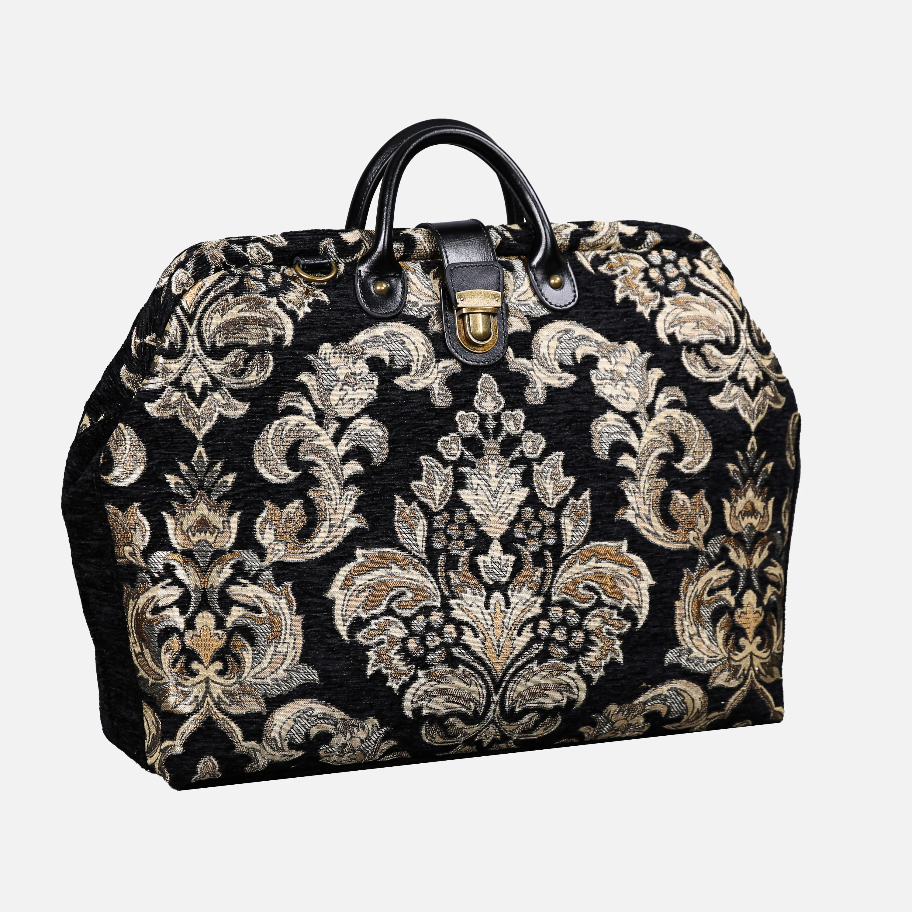 Victorian Blossom Black/Gold Laptop Work Bag - Image 12