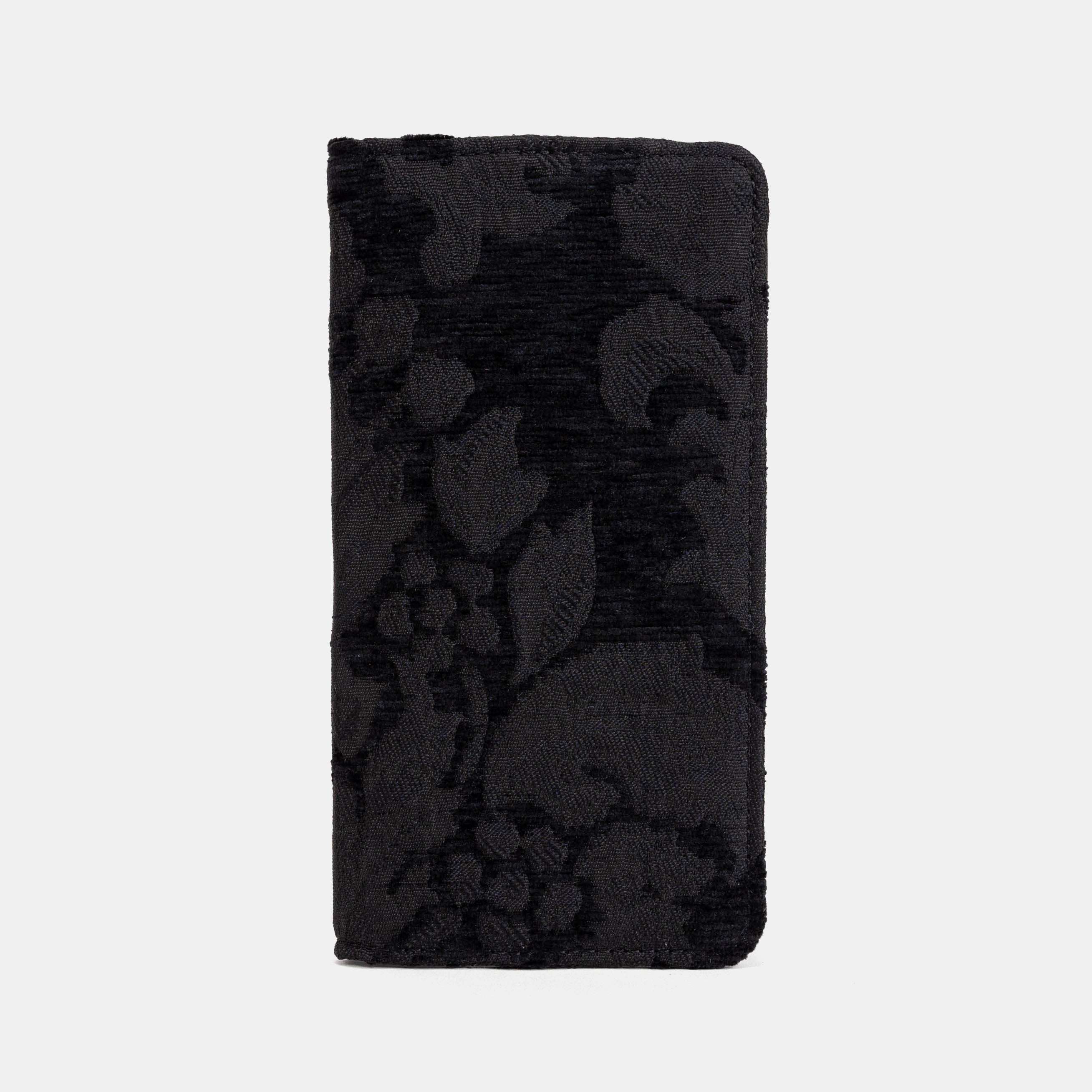 Victorian Blossom Black/Black Checkbook Cover