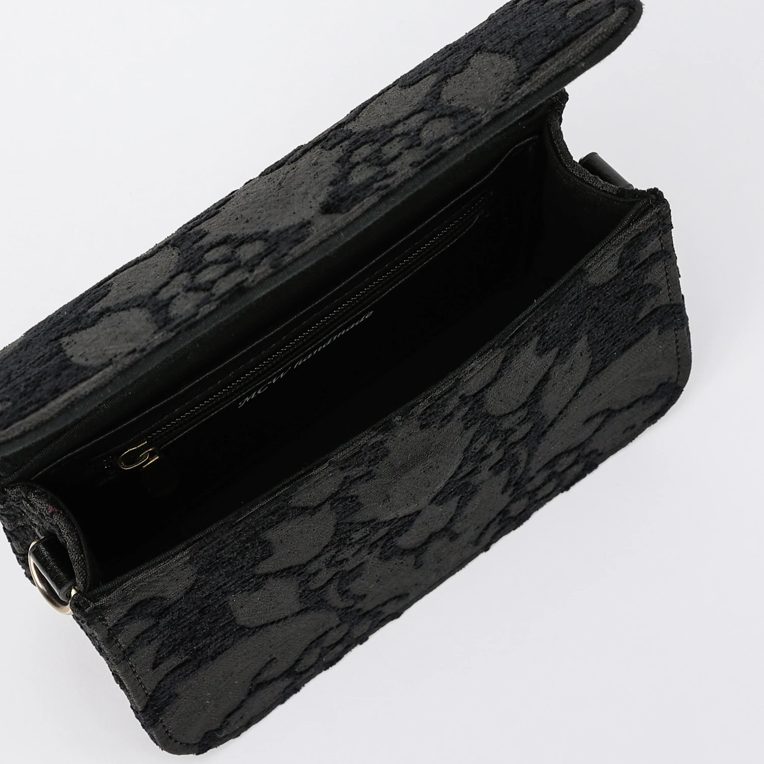 Victorian Blossom Black/Black Flap Crossbody Bag - Image 7