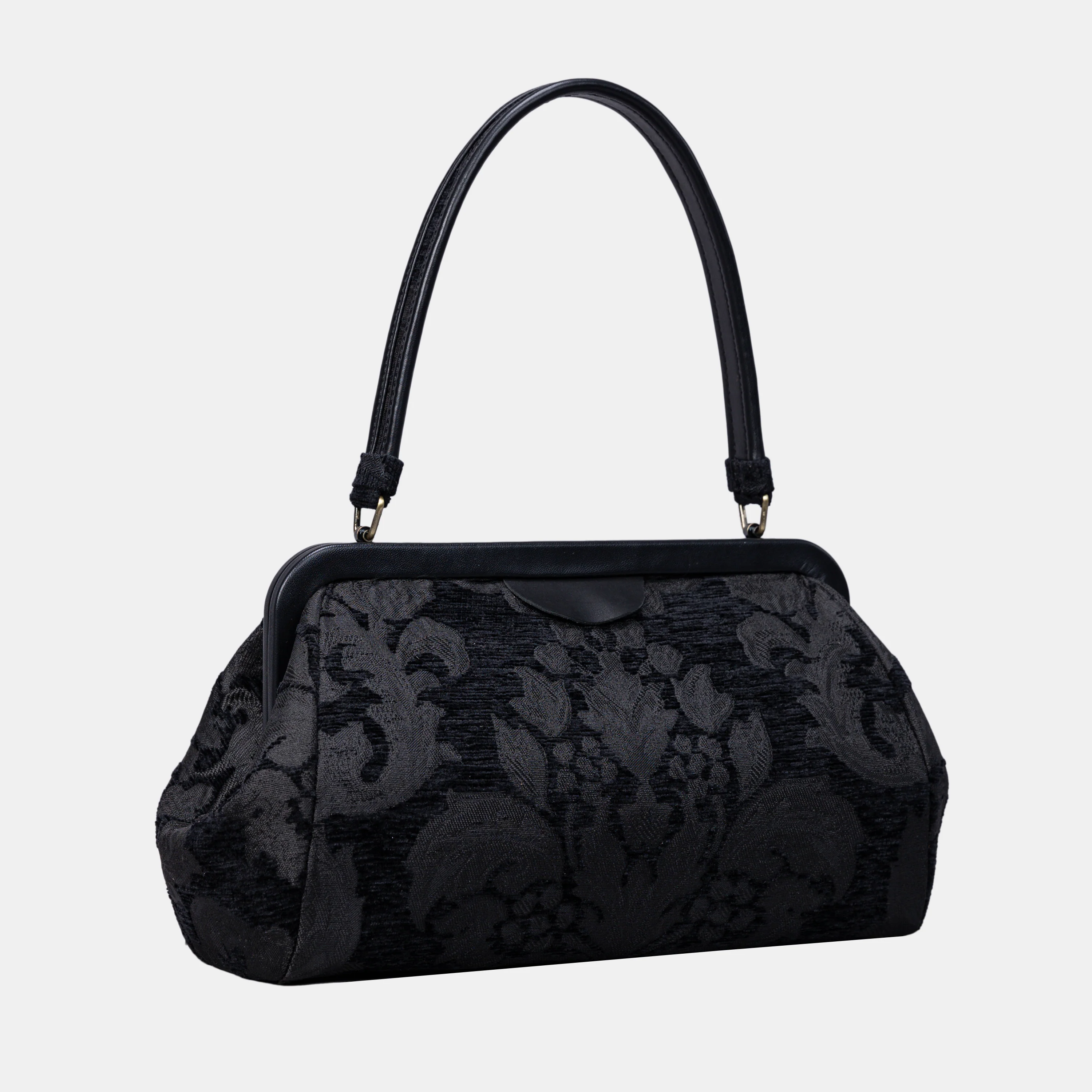 Victorian Blossom Black/Black Shoulder Bag - Image 3