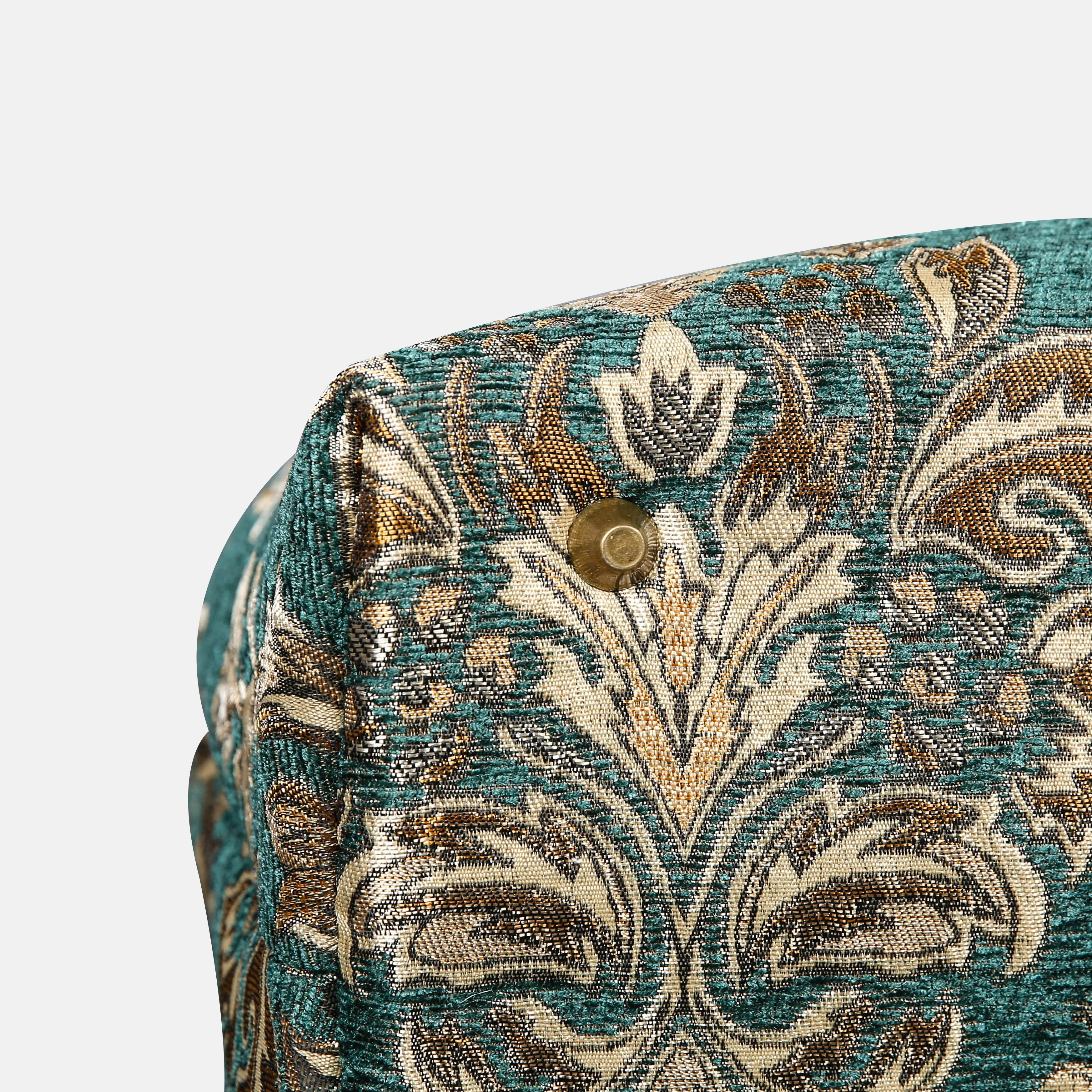 Victorian Blossom Green/Gold Mary Poppins Weekender - Image 5