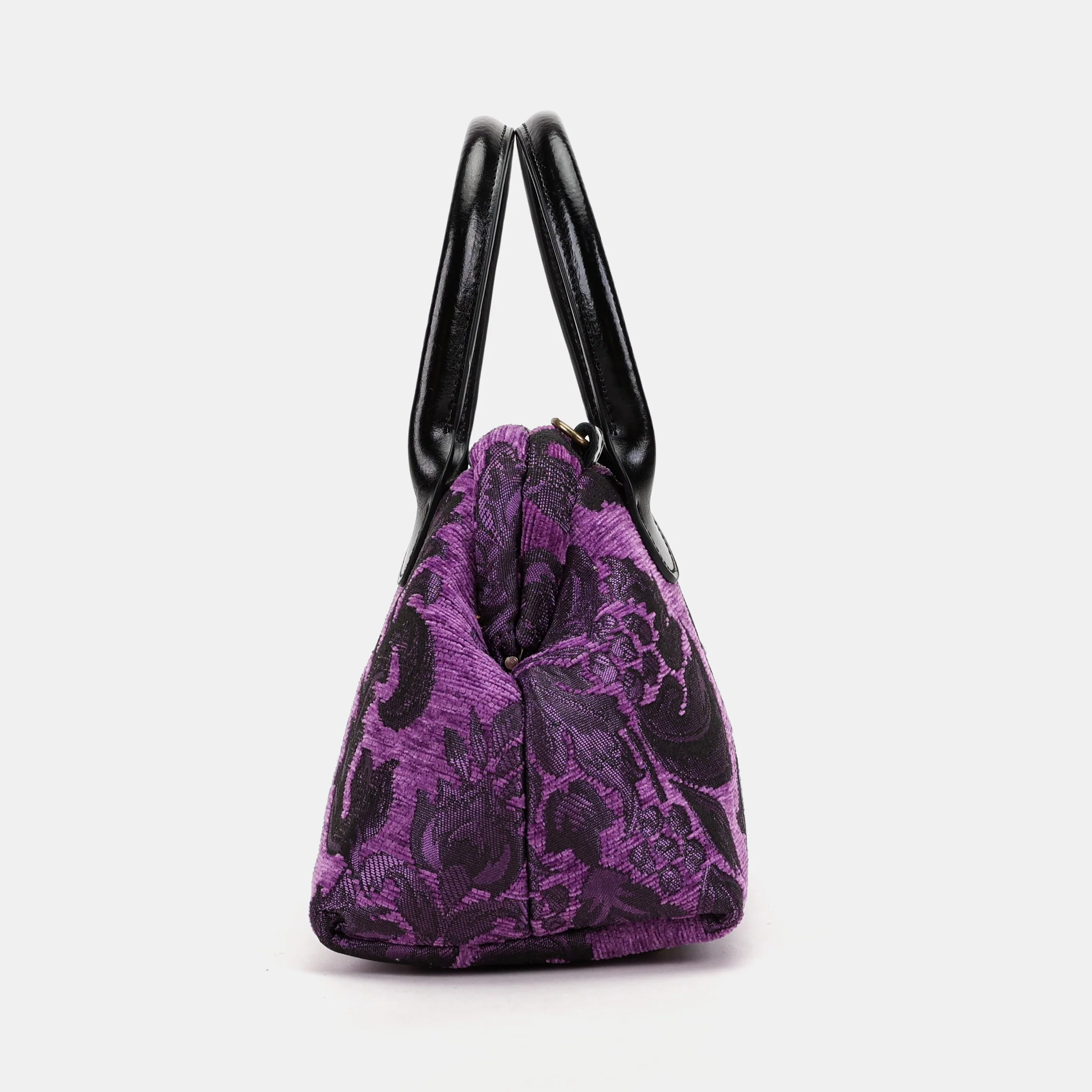 Victorian Blossom Purple Carpet Satchel - Image 4