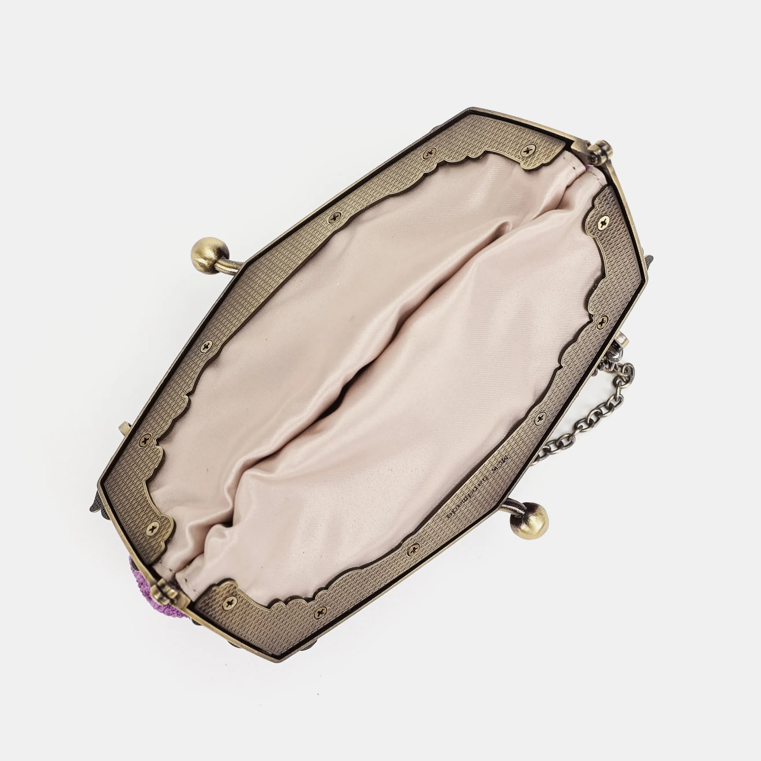 Victorian Blossom Purple Chatelaine Purse Large - Image 5
