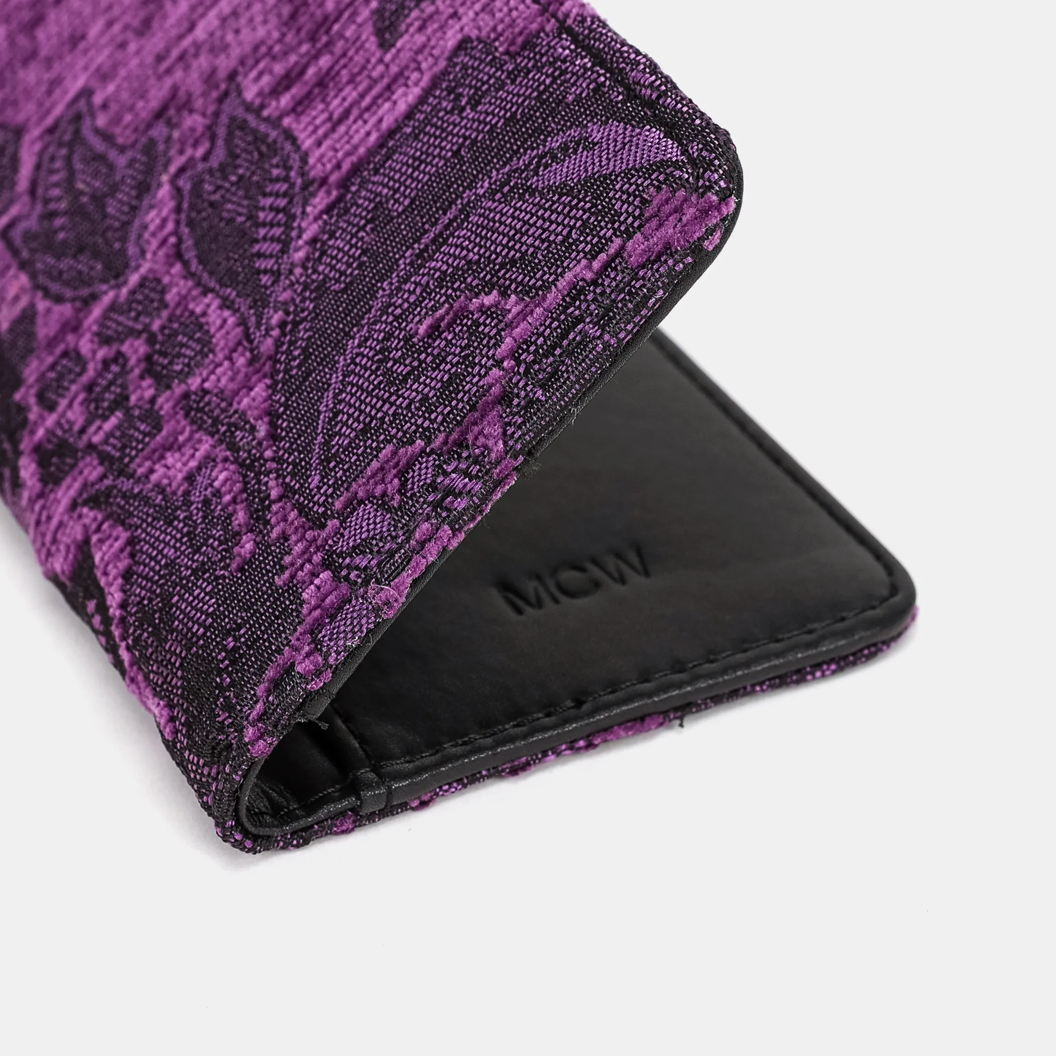 Victorian Blossom Purple Checkbook Cover - Image 4