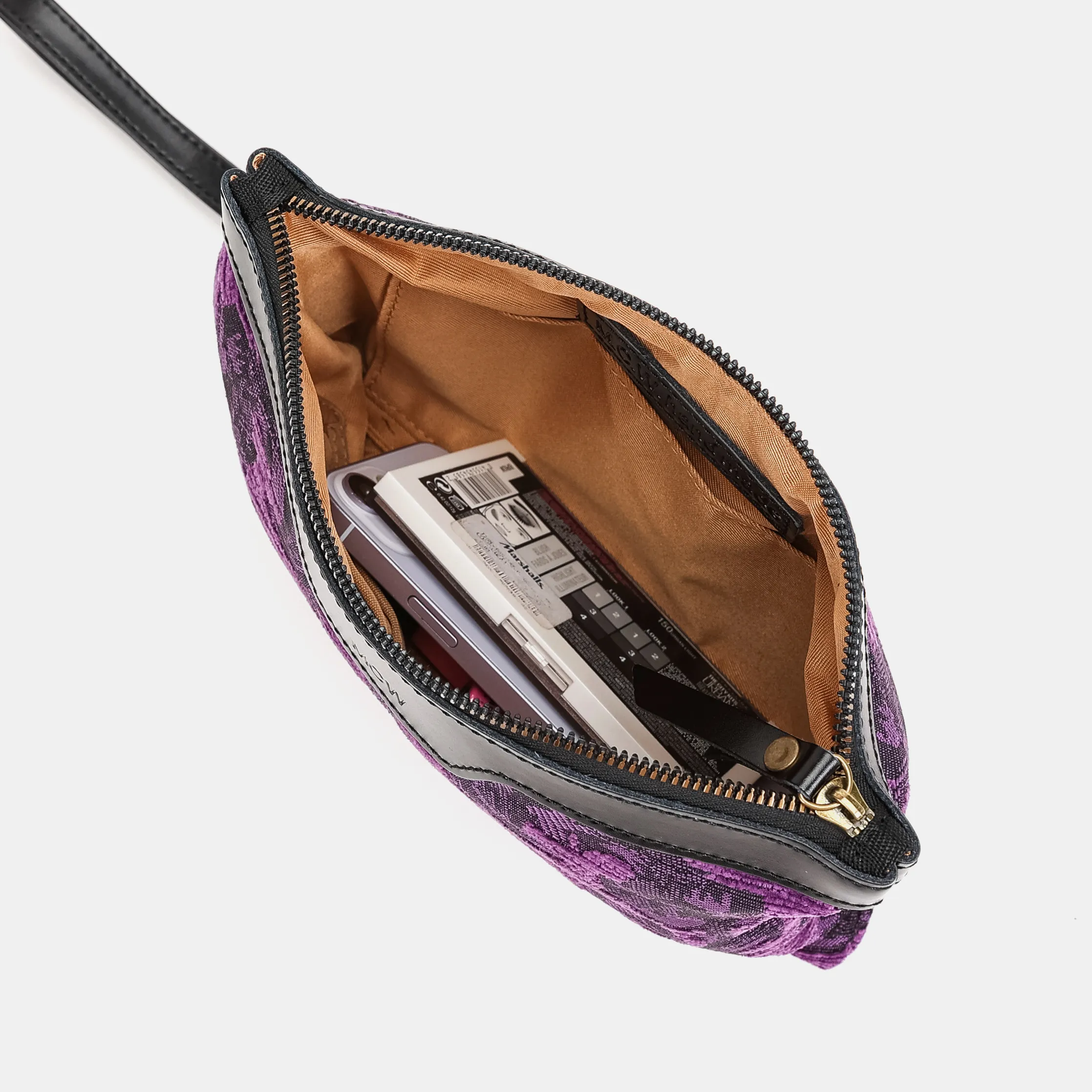 Victorian Blossom Purple Wristlet Clutch - Image 7