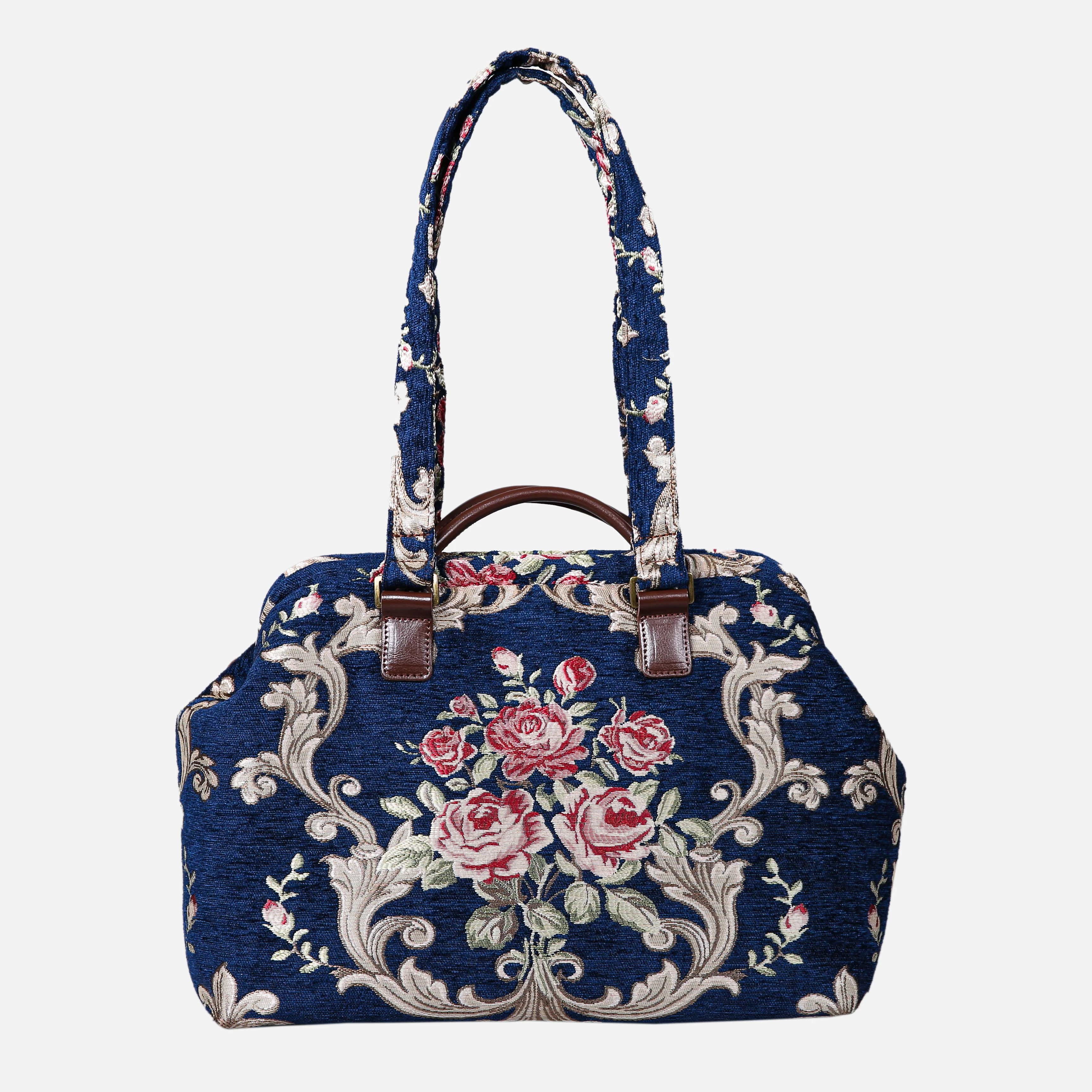 Baroque Garden Blue Knitting Project Bag - Image 3
