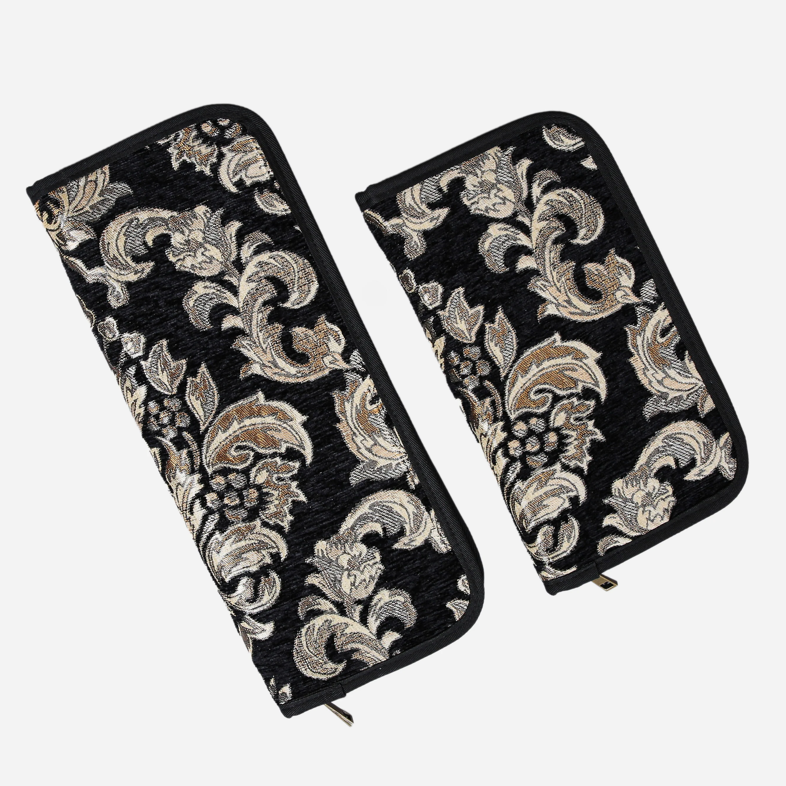 Victorian Blossom Black/Gold Carpet Needle Case
