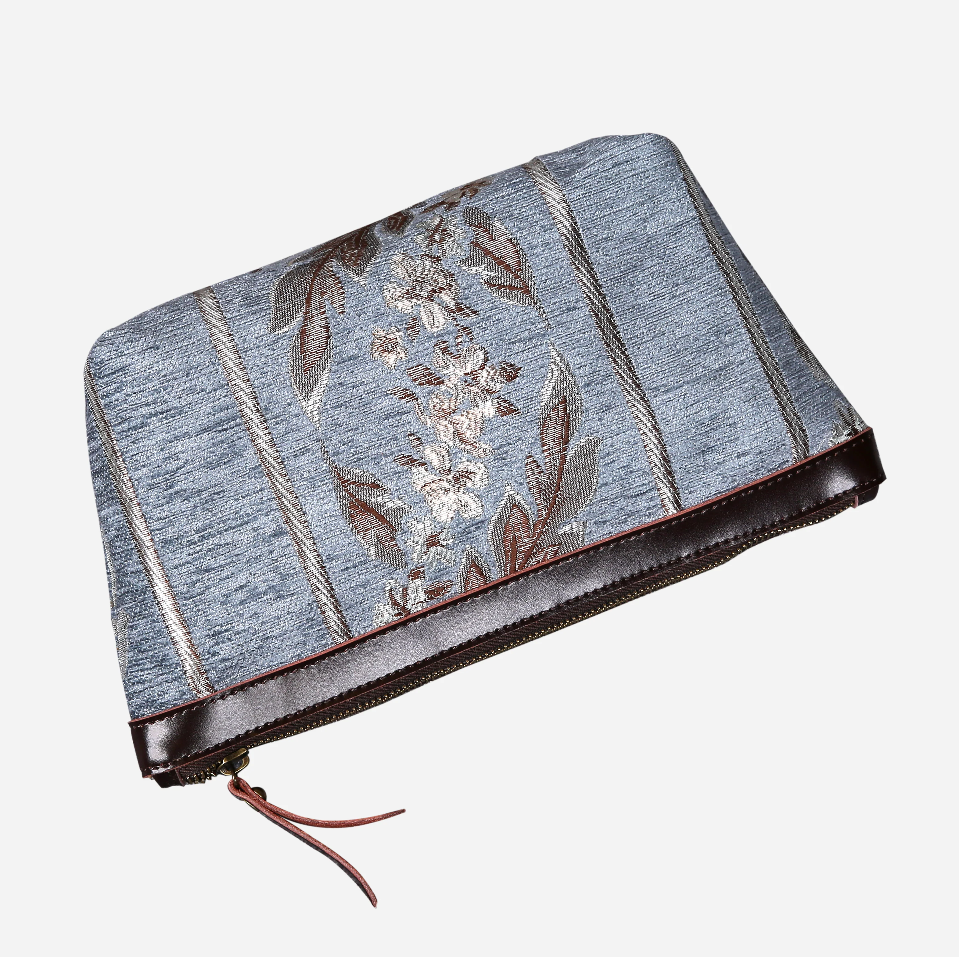 Victorian Stripes Blue Carpet Makeup Bag - Image 3