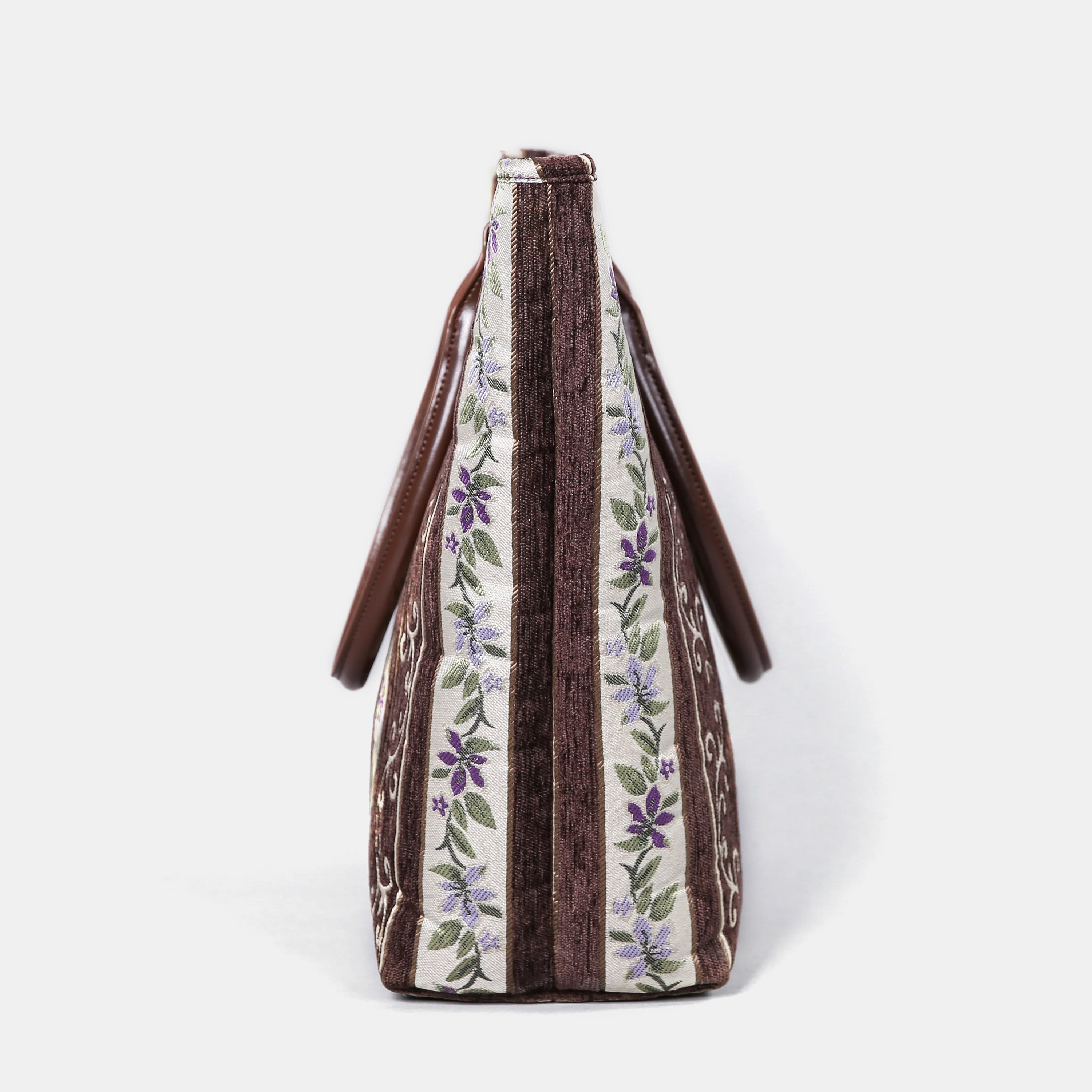 Victorian Stripes Brown Carpet Tote Shopper - Image 4
