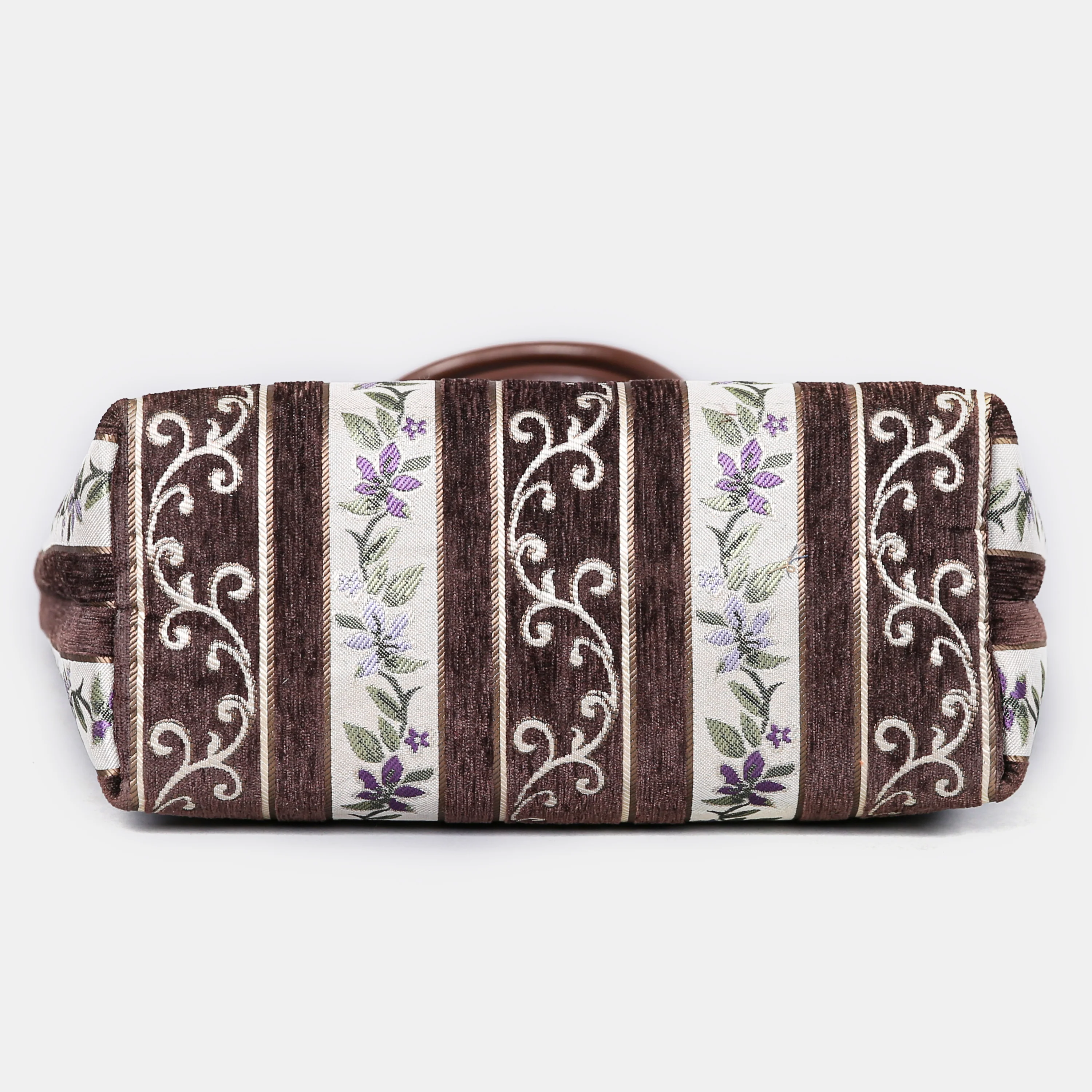 Victorian Stripes Brown Carpet Tote Shopper - Image 5