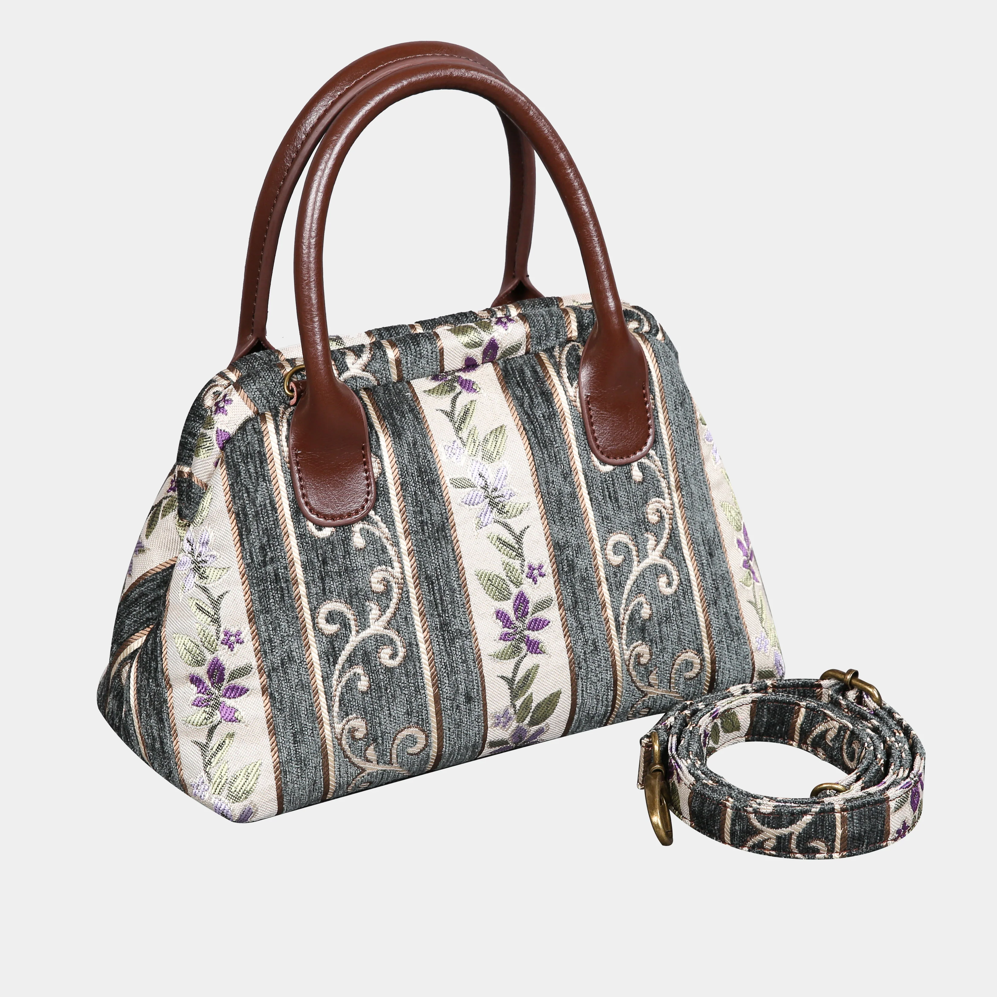 Victorian Stripes Grass Carpet Satchel - Image 2