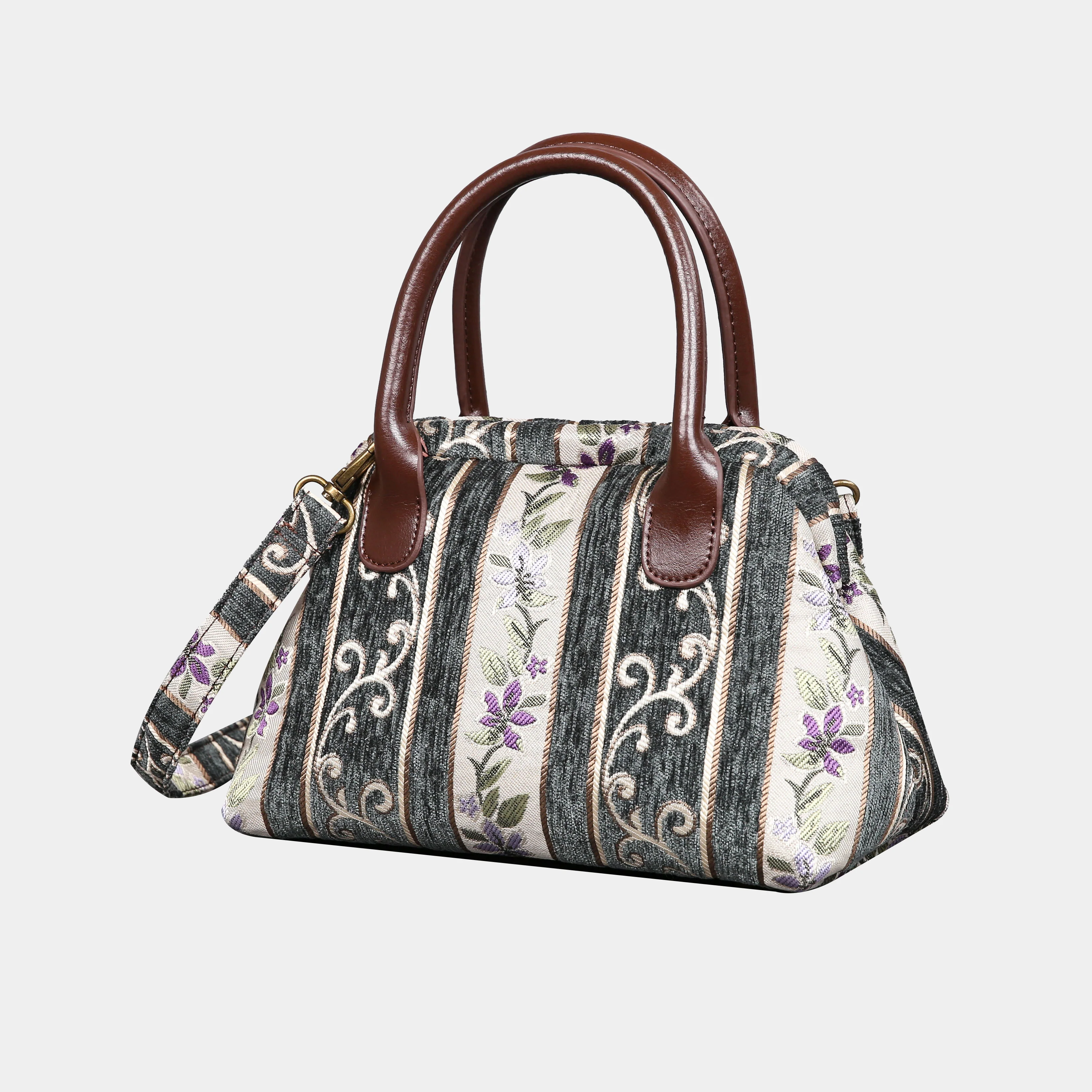 Victorian Stripes Grass Carpet Satchel - Image 3