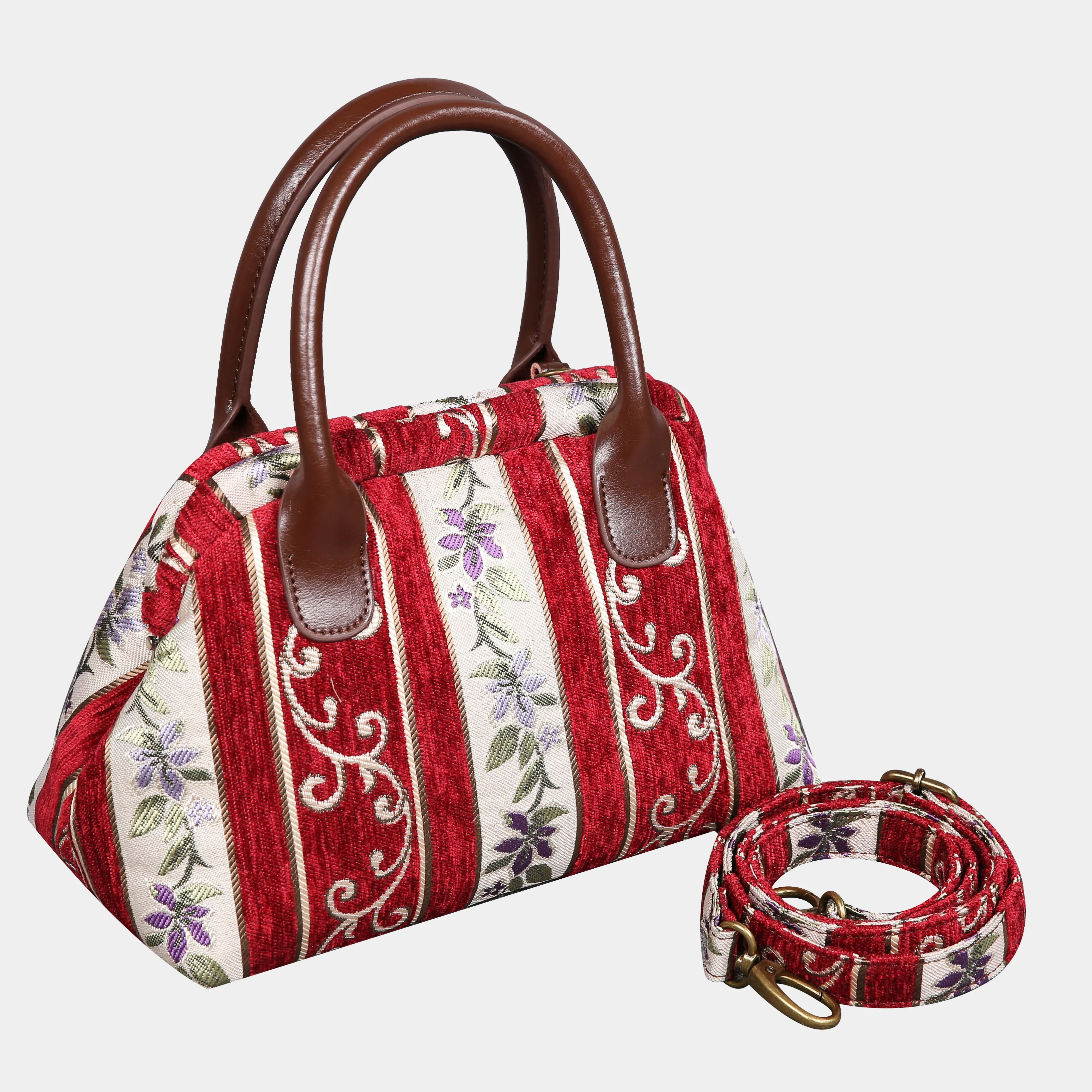 Victorian Stripes Red Carpet Satchel - Image 2
