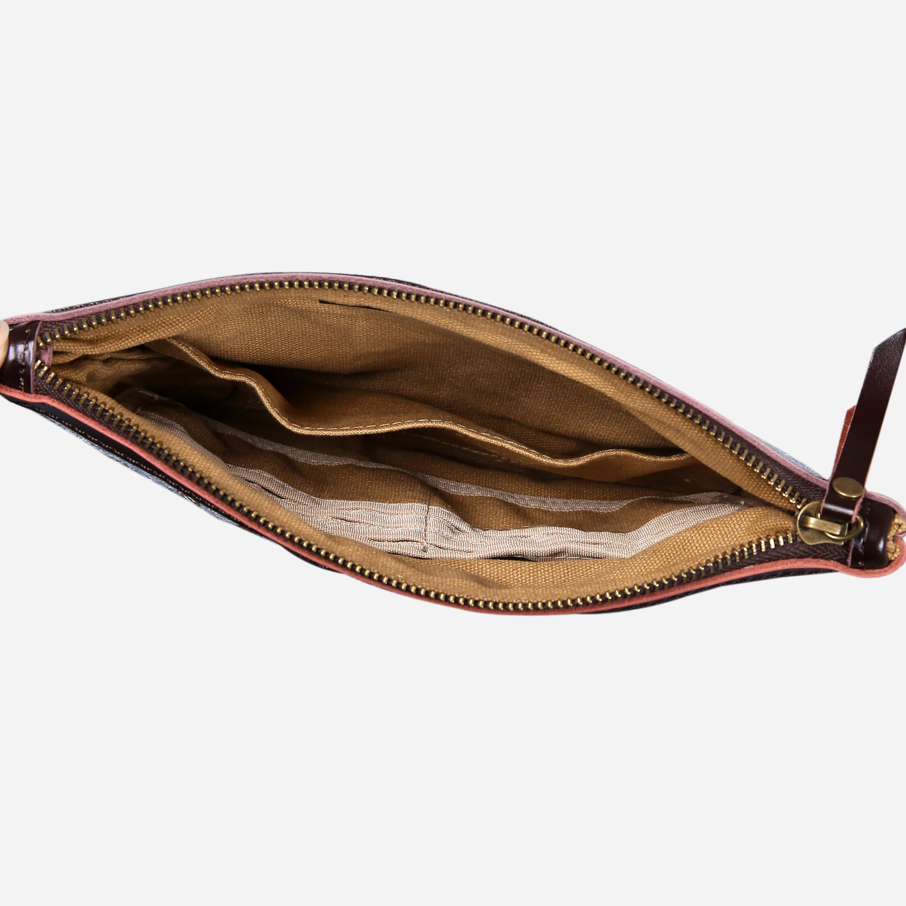 Victorian Stripes Blue Wristlet Clutch - Image 4