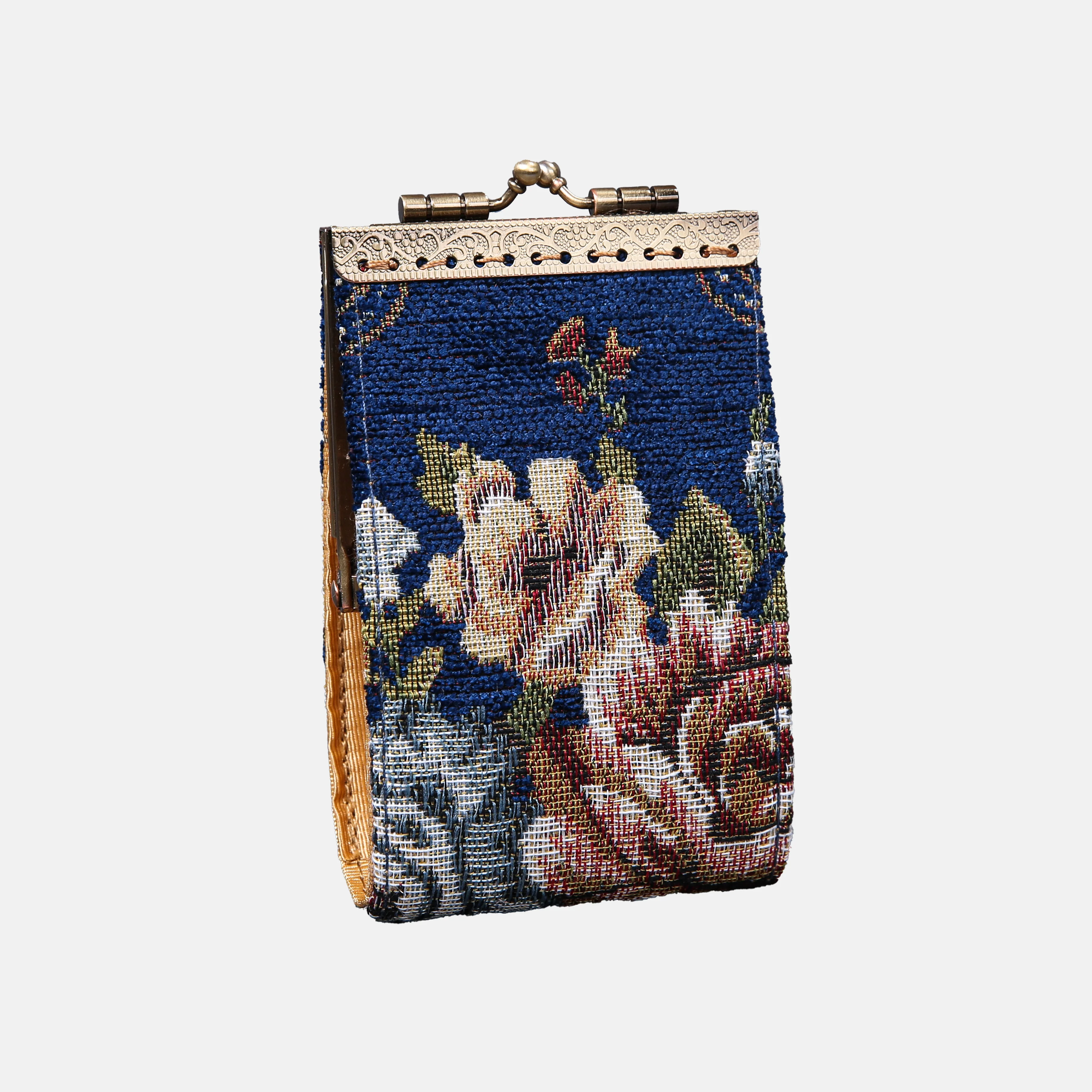 Floral Blue Card Wallet - Image 5