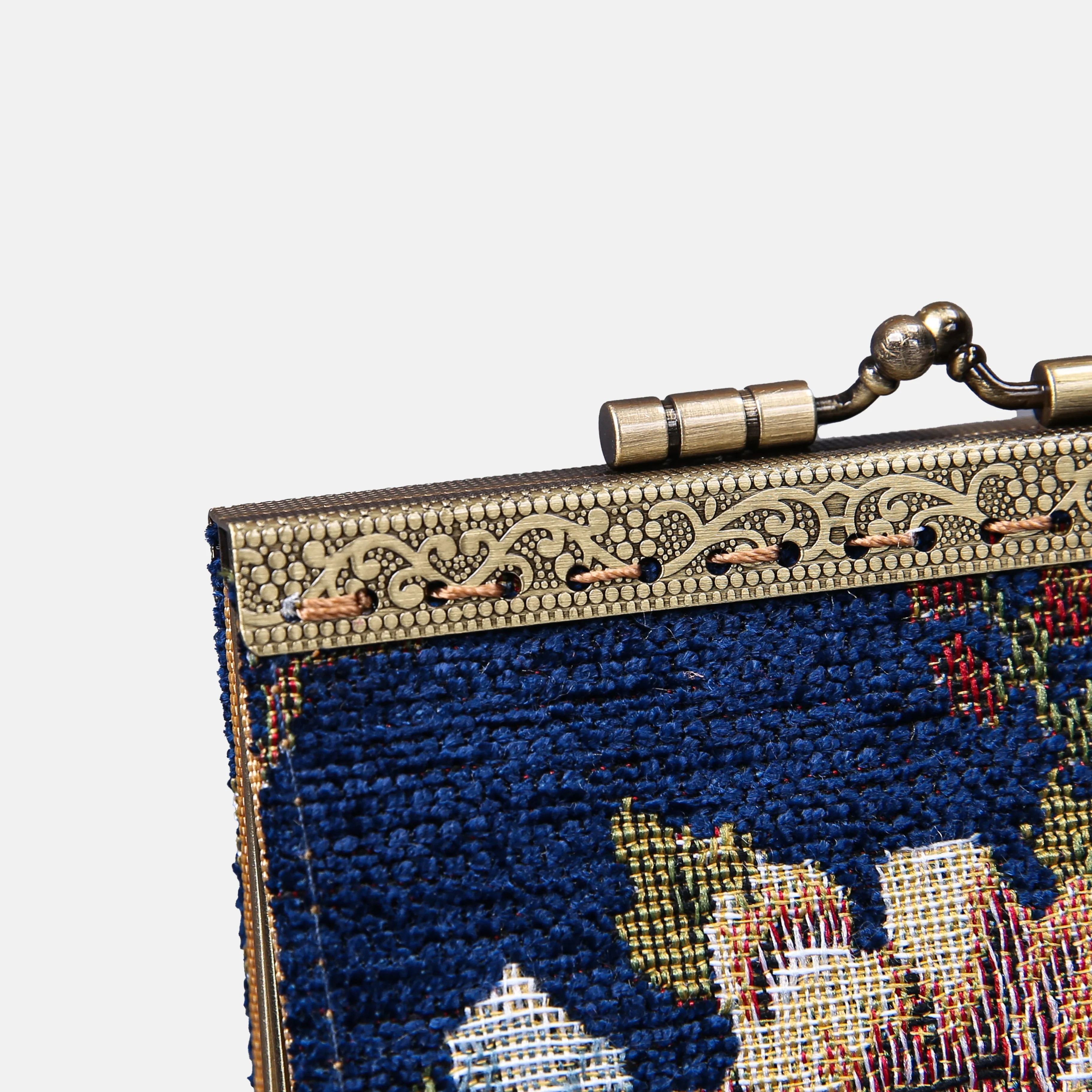 Floral Blue Card Wallet - Image 6