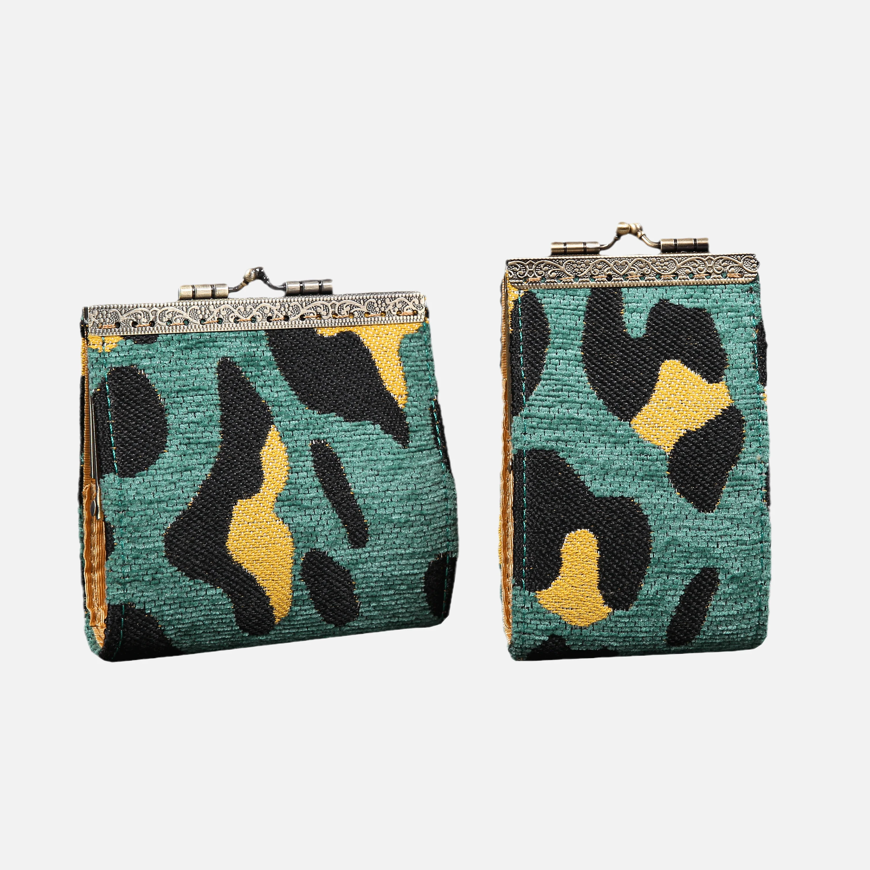 Leopard Green Card Wallet