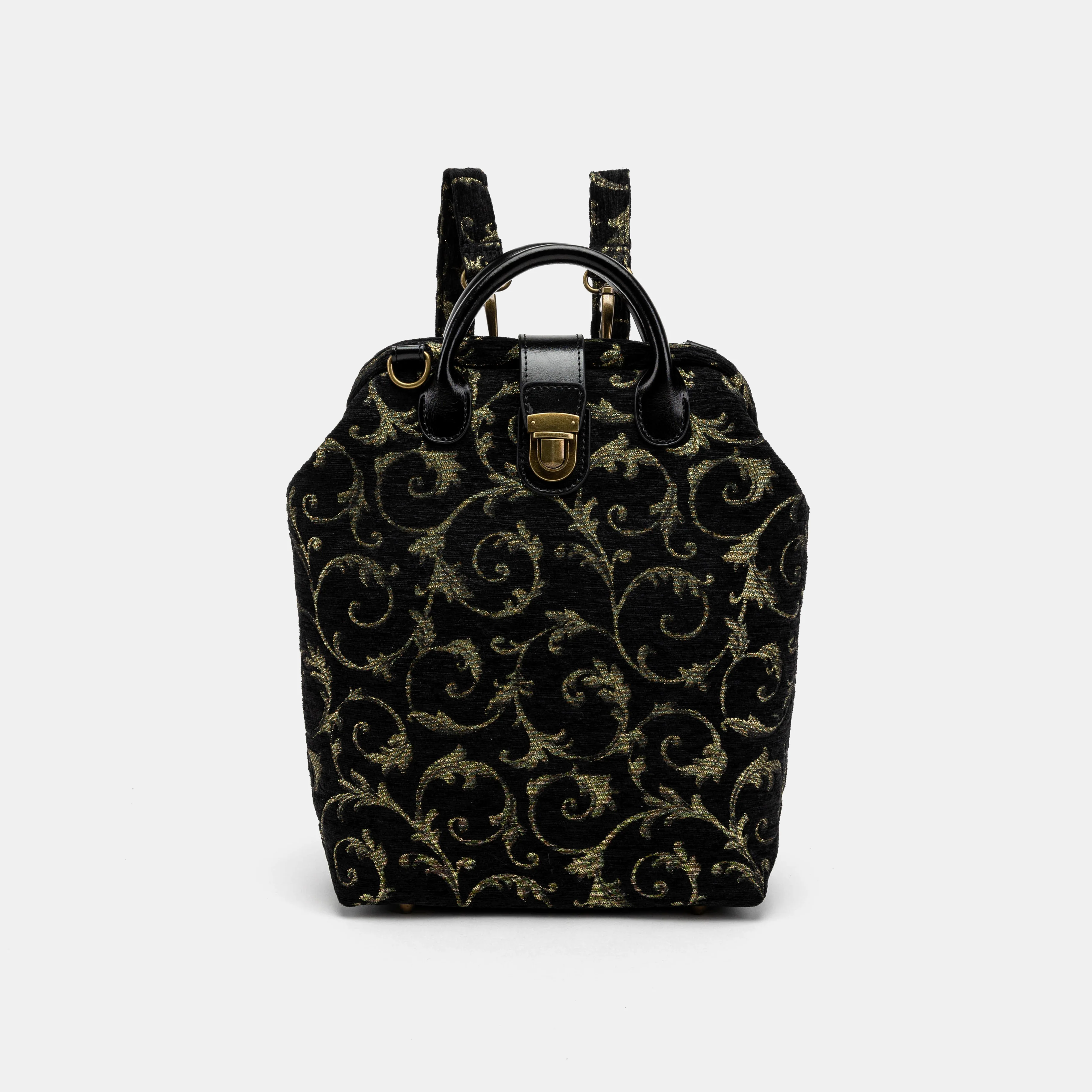 Vintage Scroll Black/Green Everyday Backpack - Image 2