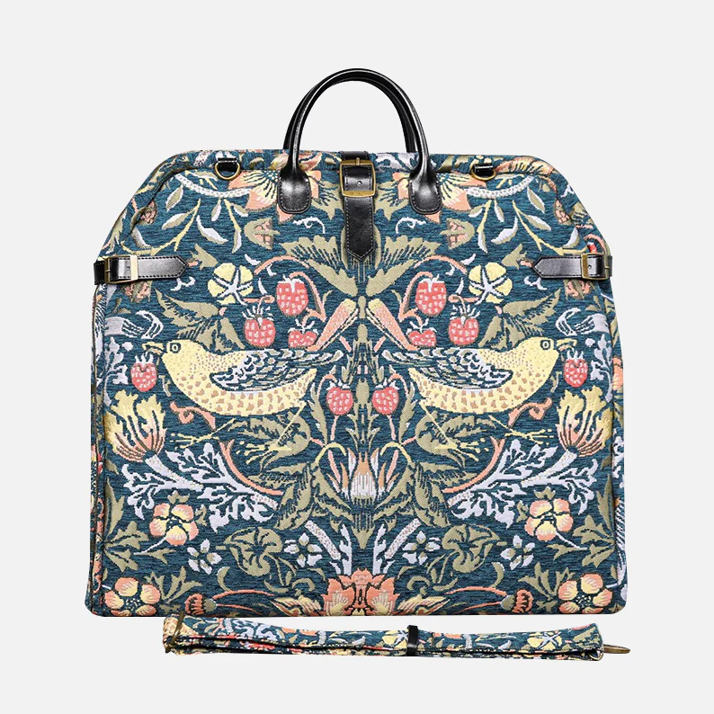 William Morris Strawberry Thief Carpet Garment Bag