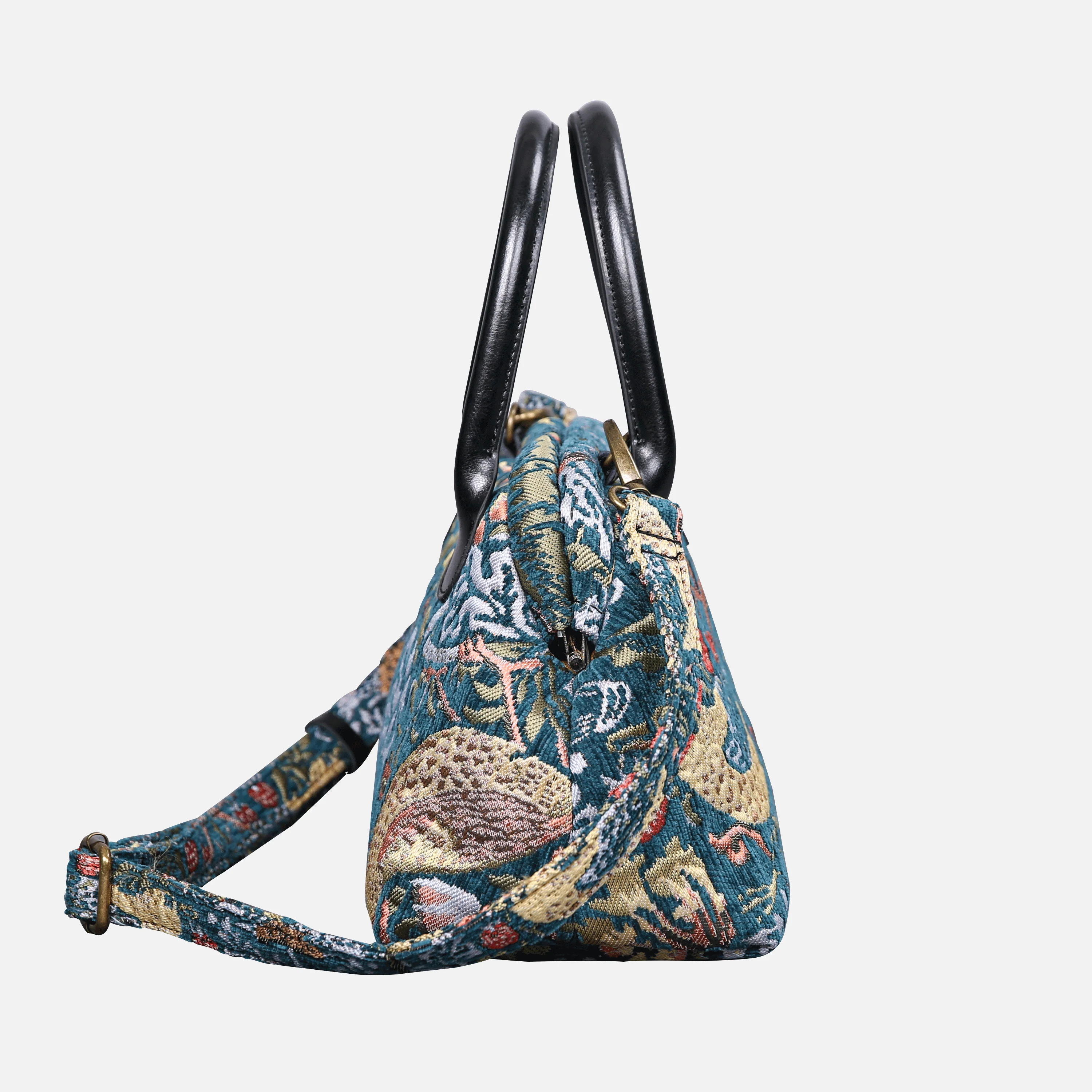 William Morris Strawberry Thief Carpet Satchel - Image 3