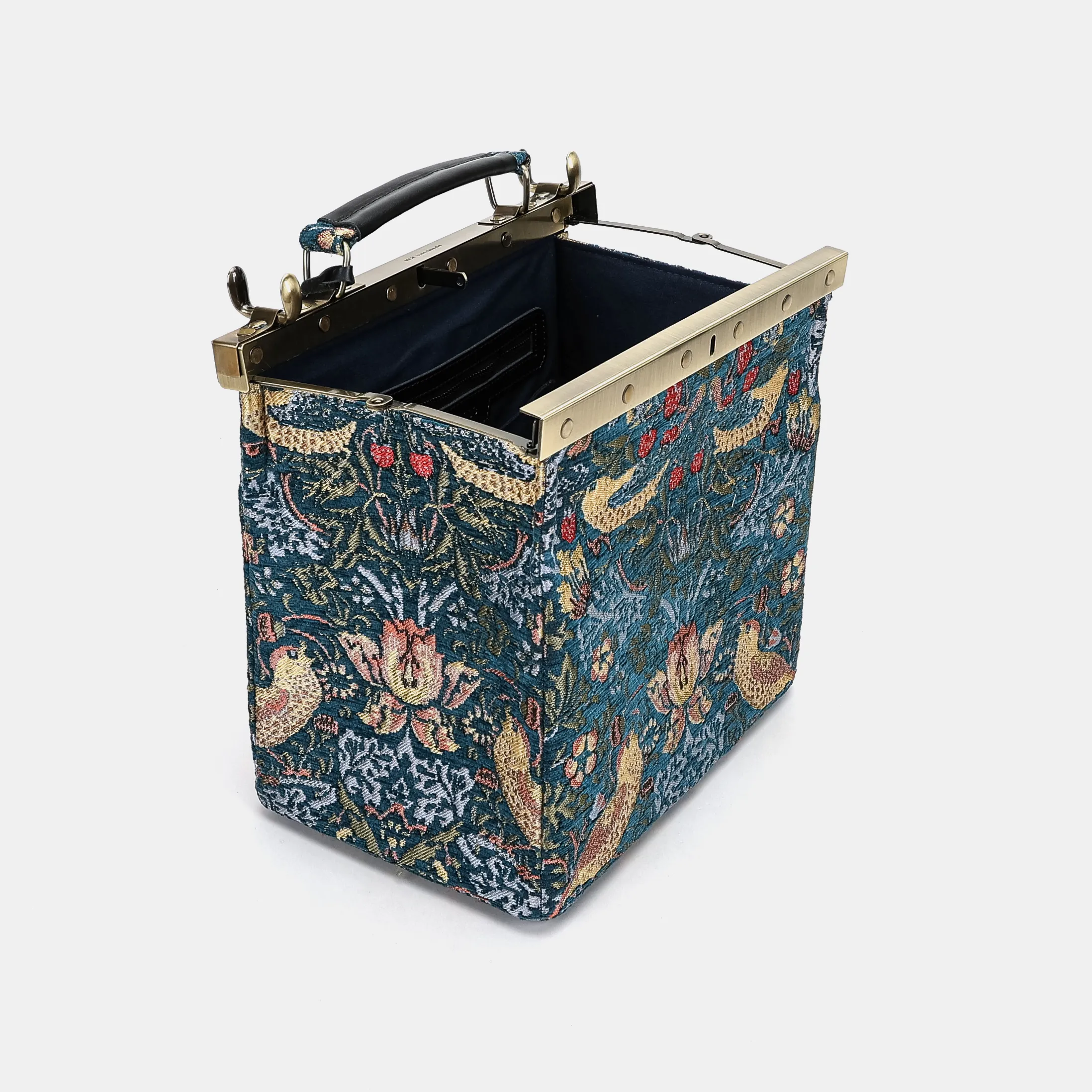 William Morris Strawberry Thief Cecile Carpet Purse Gladstone Bag - Image 9