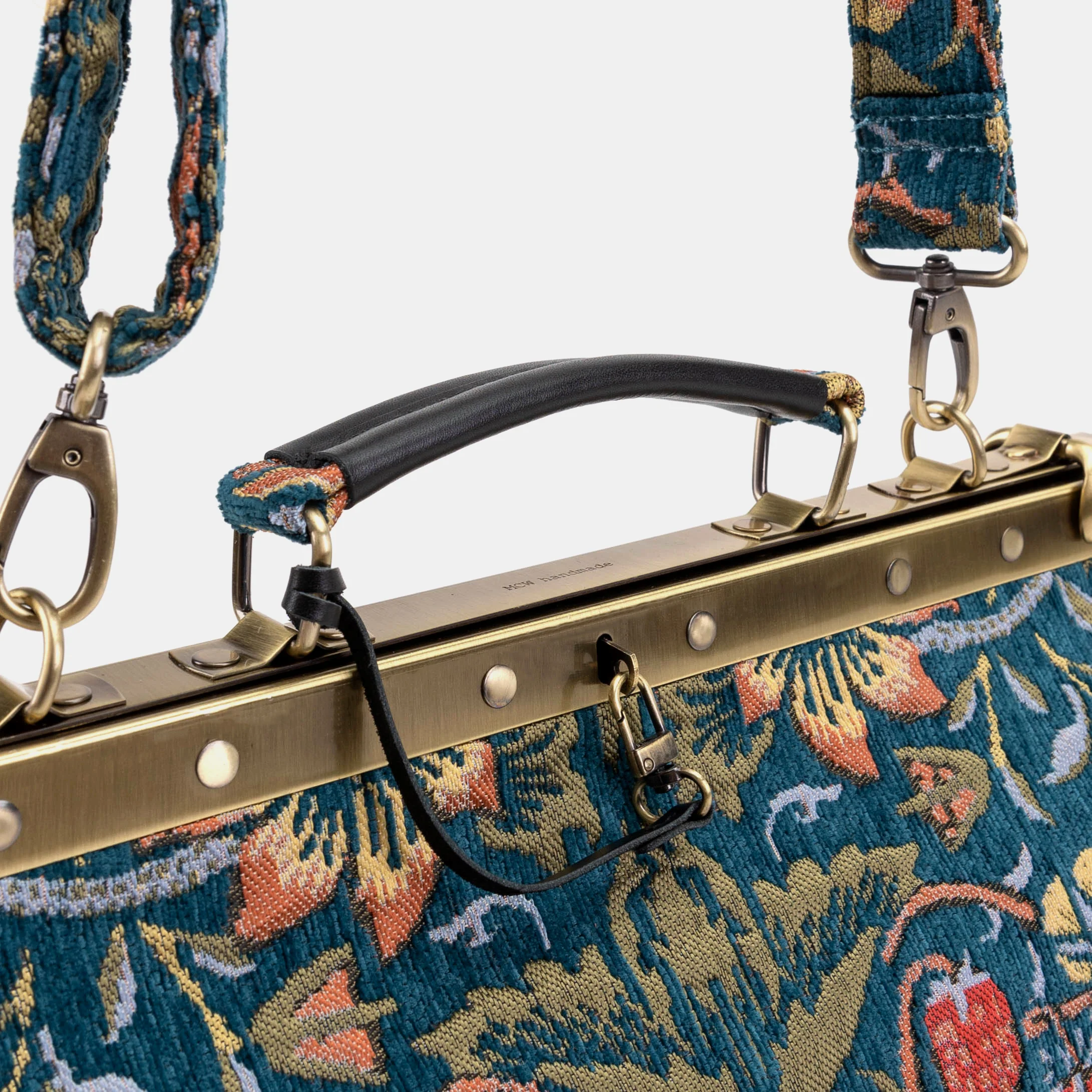 William Morris Strawberry Thief Celine Carpet Gladstone Bag - Image 4