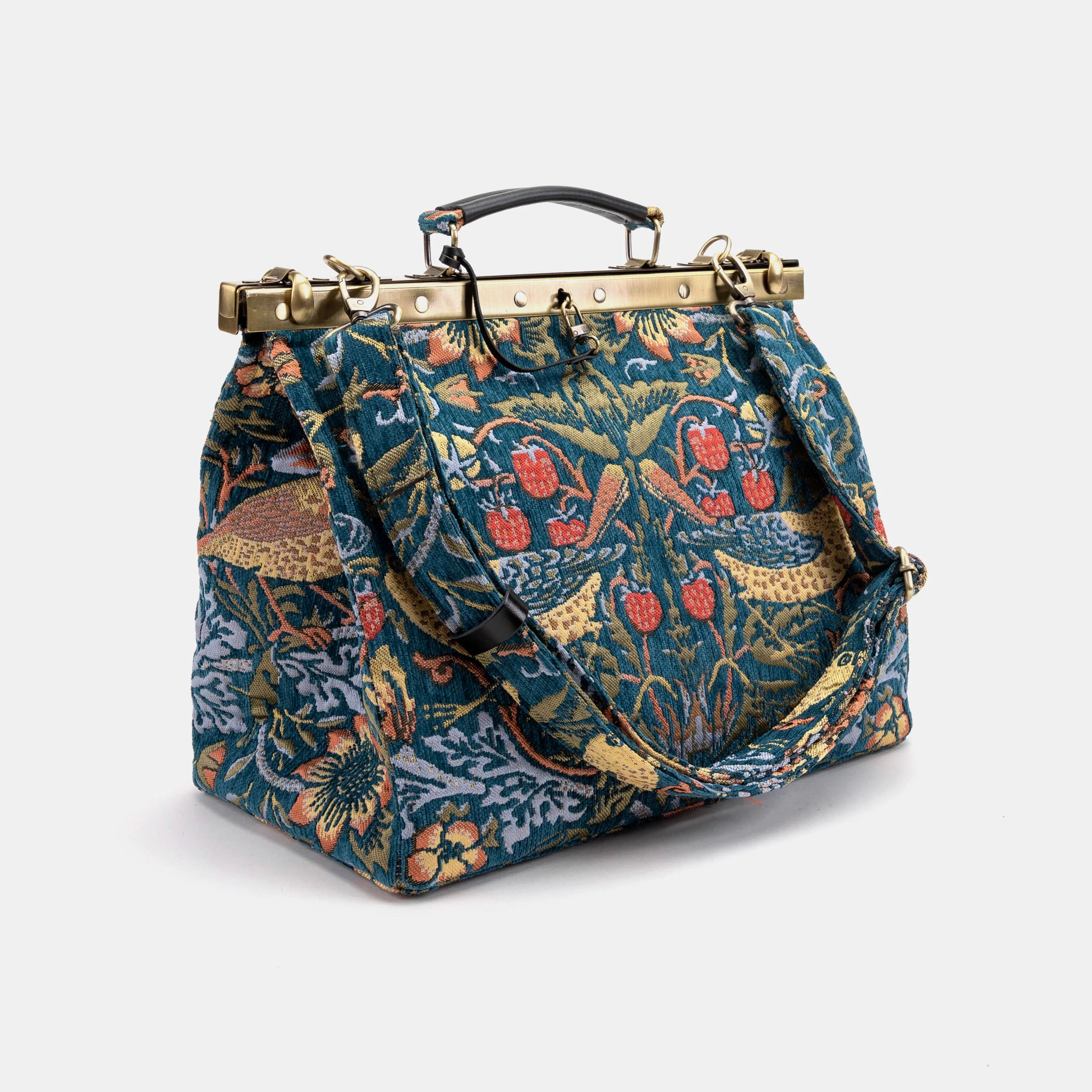 William Morris Strawberry Thief Celine Carpet Gladstone Bag - Image 9