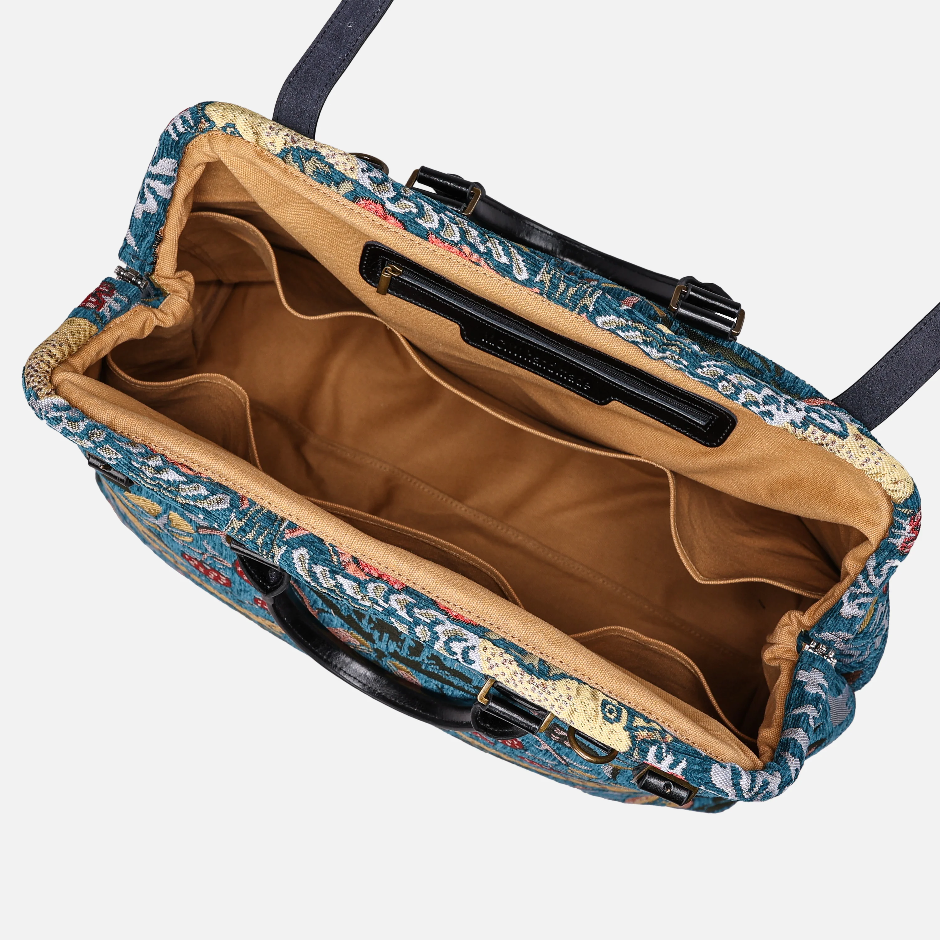 William Morris Strawberry Thief Men's Carpetbag - Image 8