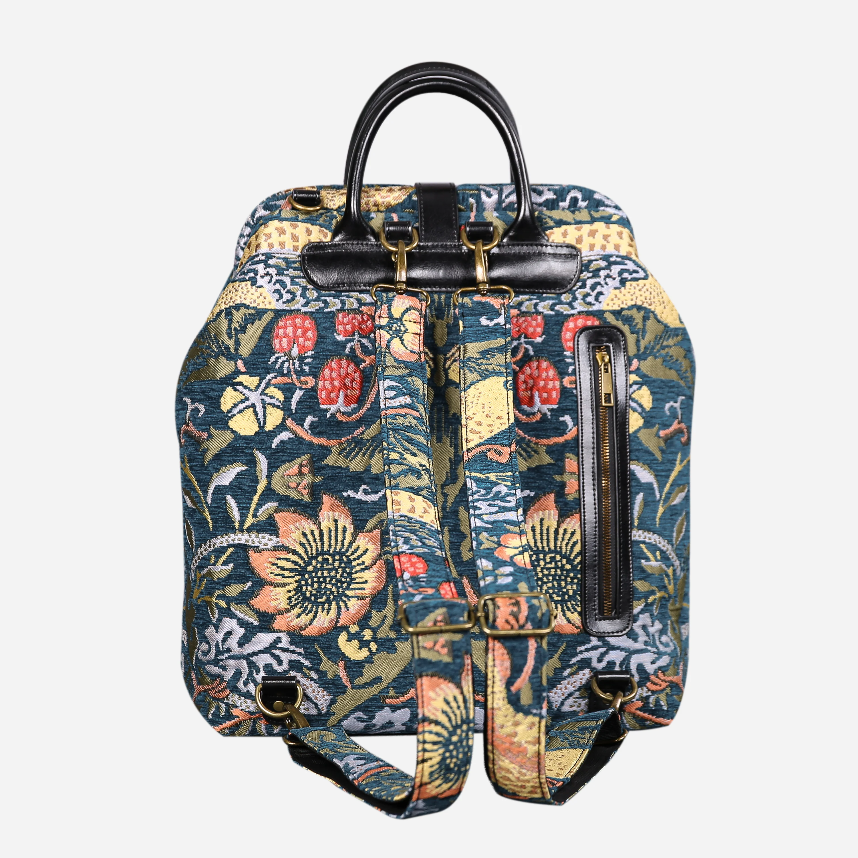 William Morris Strawberry Thief Carpet Laptop Backpack - Image 2